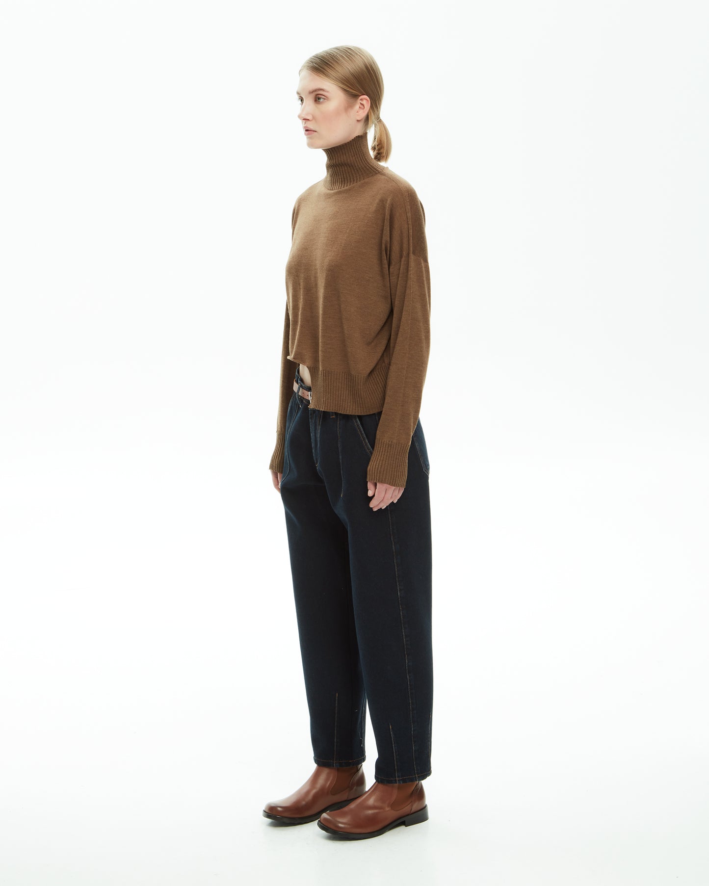 _MALLONI Maglia in lana MARRONE