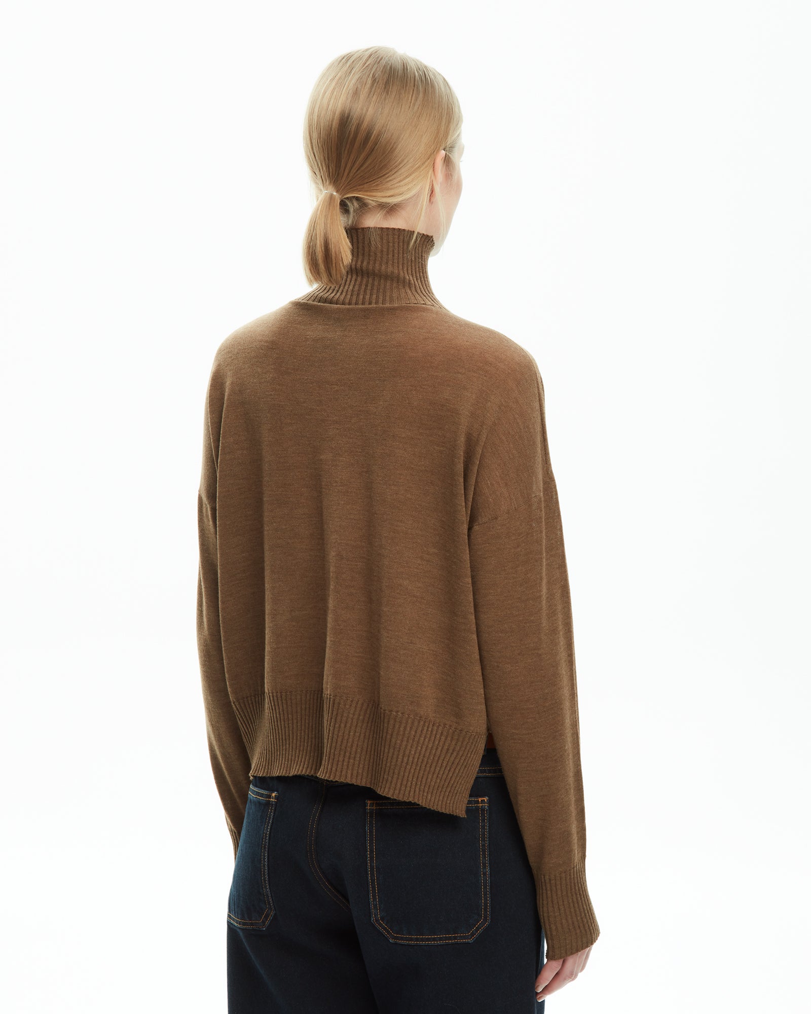 _MALLONI Maglia in lana MARRONE