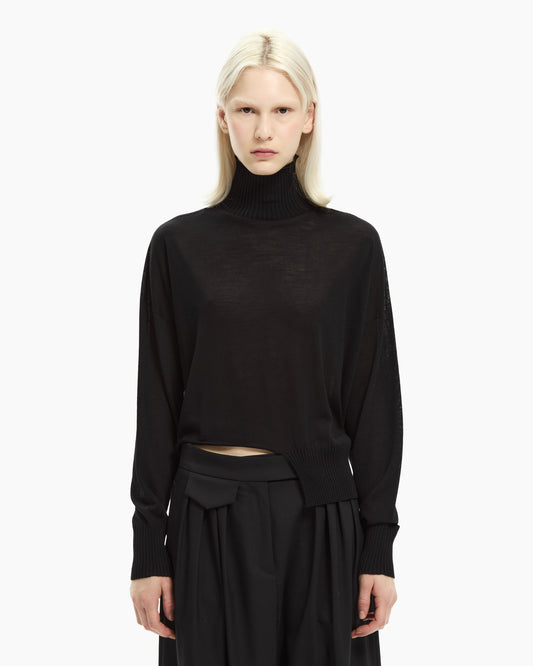_MALLONI Maglia in lana NERO