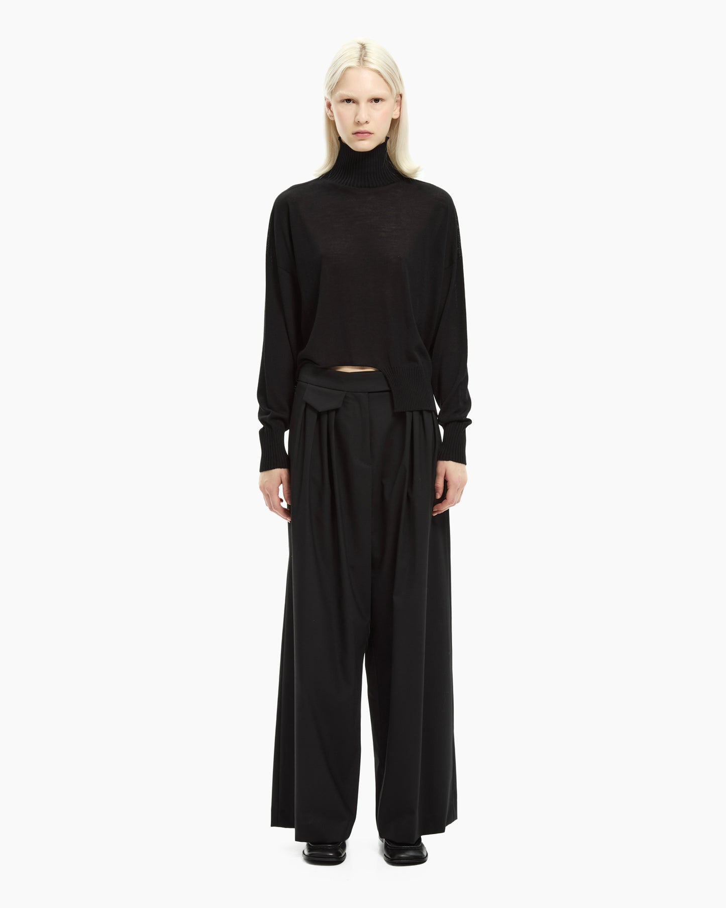 _MALLONI Maglia in lana NERO