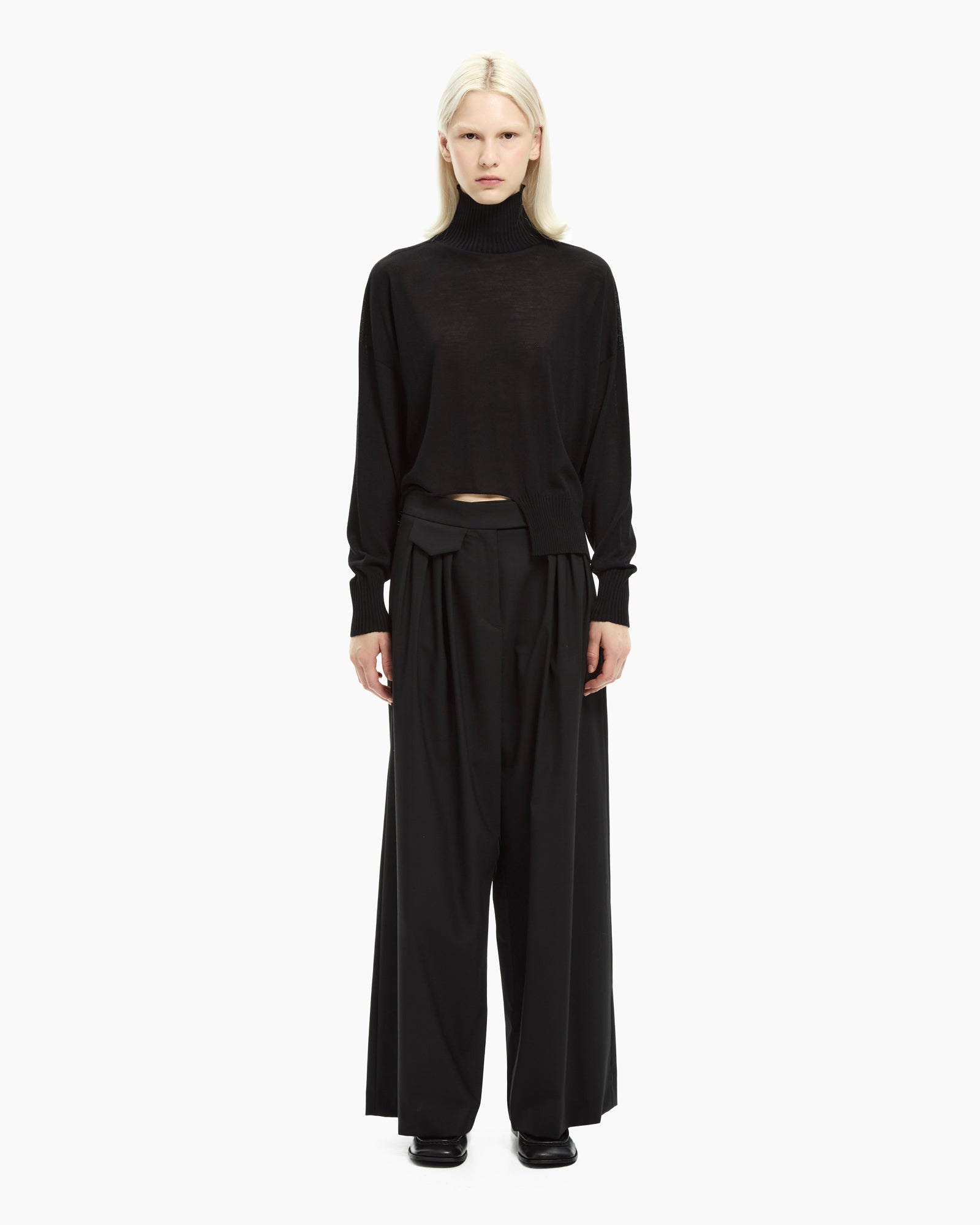 _MALLONI Maglia in lana NERO