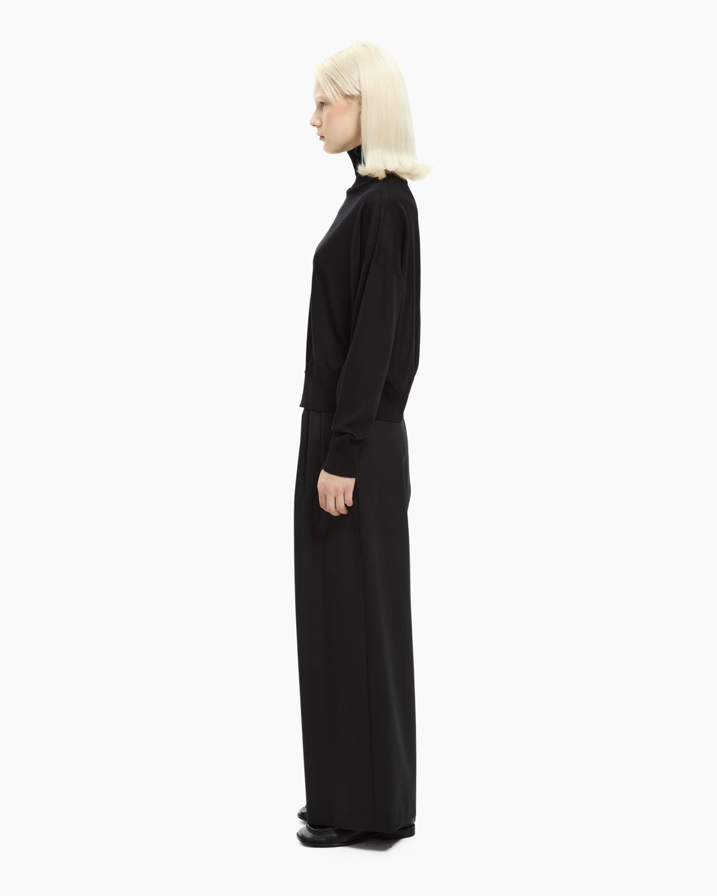 _MALLONI Maglia in lana NERO