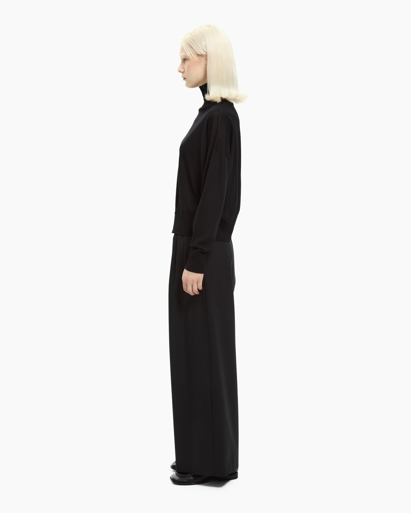 _MALLONI Maglia in lana NERO