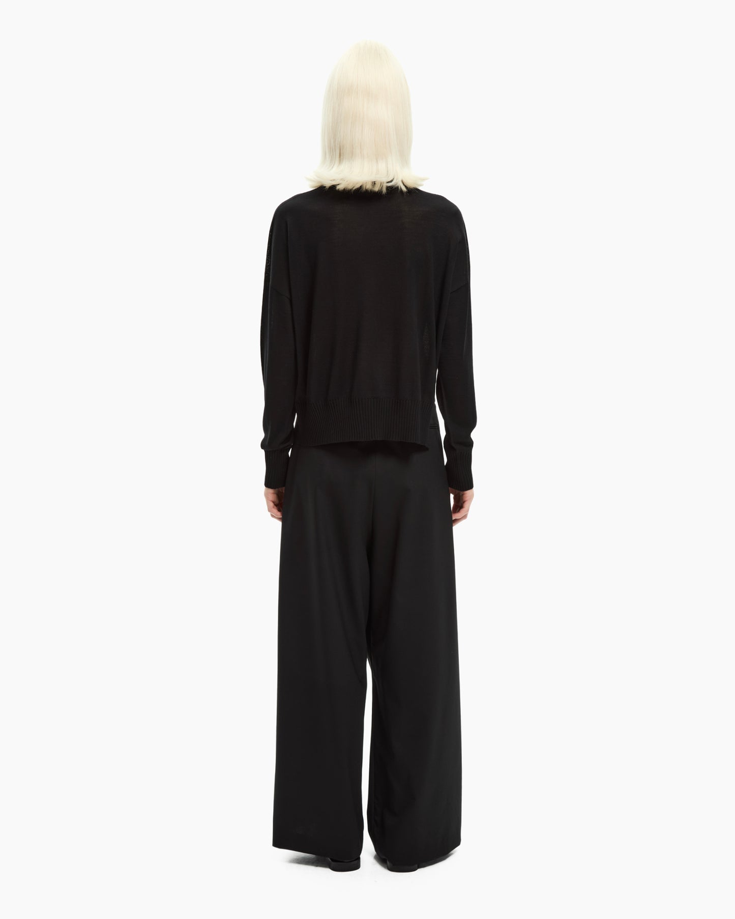 _MALLONI Maglia in lana NERO