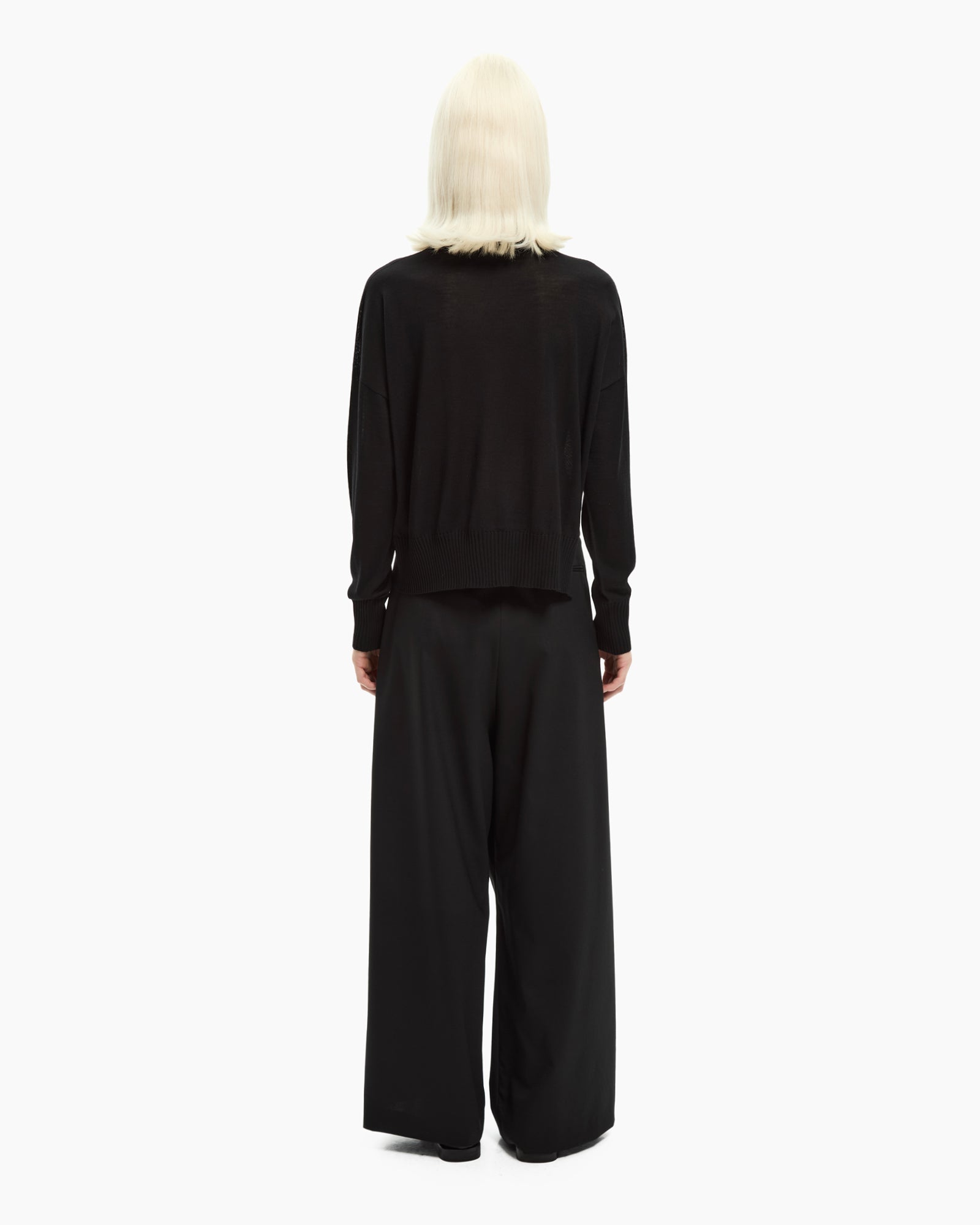 _MALLONI Maglia in lana NERO