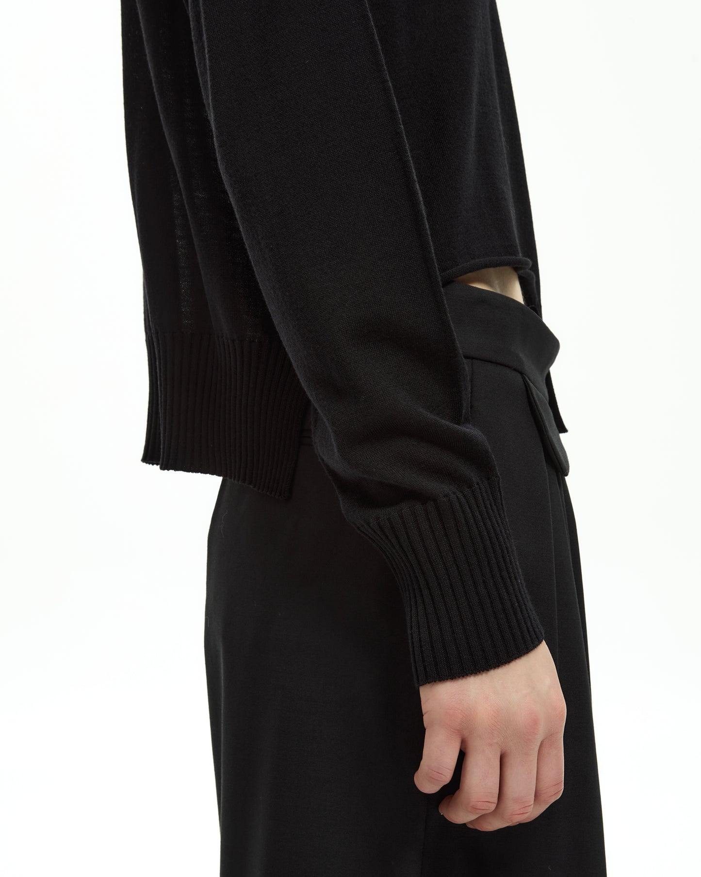 _MALLONI Maglia in lana NERO