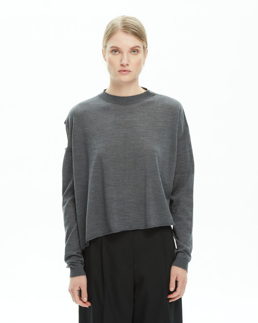 _MALLONI Maglia con cut-out GRIGIO