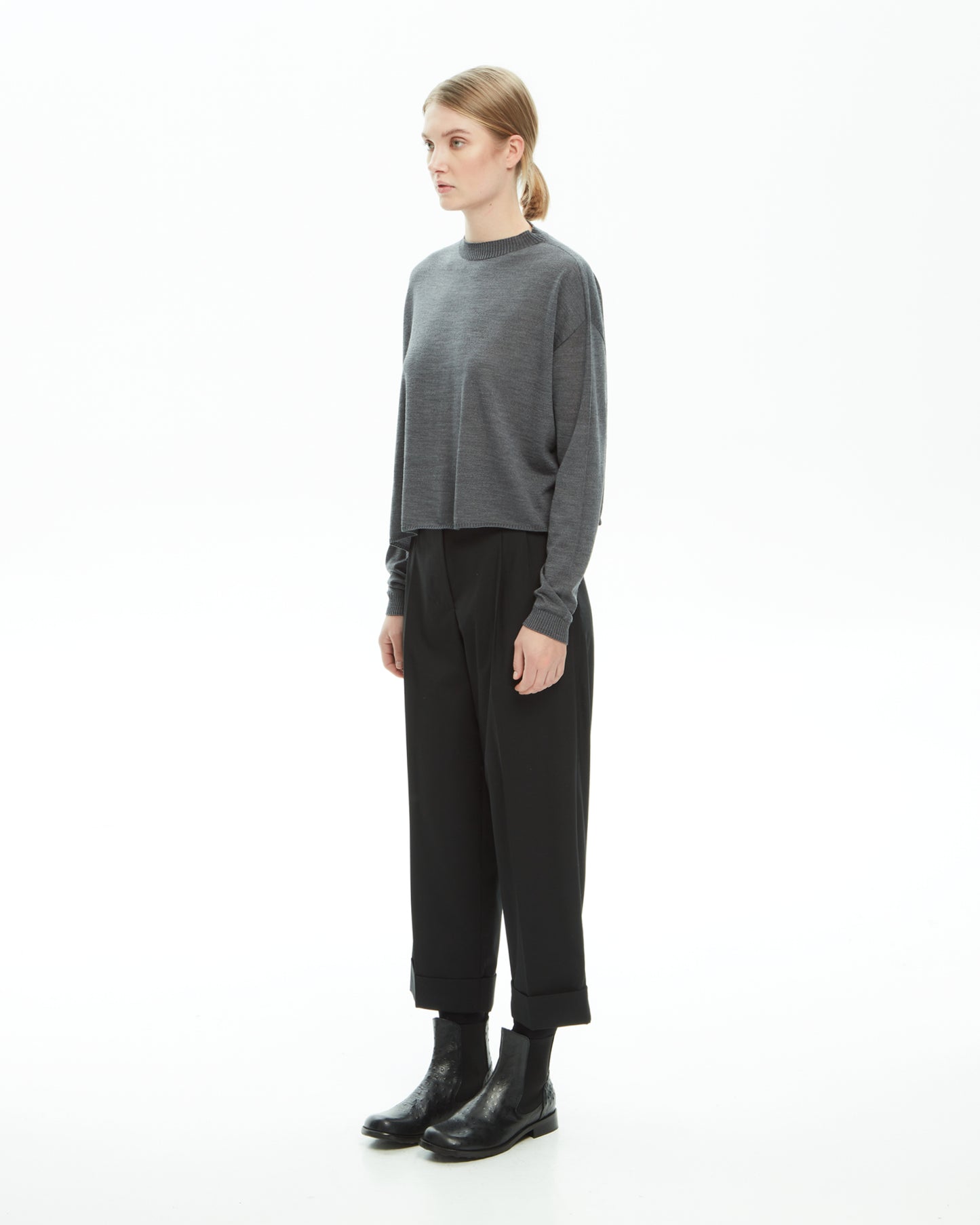 _MALLONI Maglia con cut-out GRIGIO