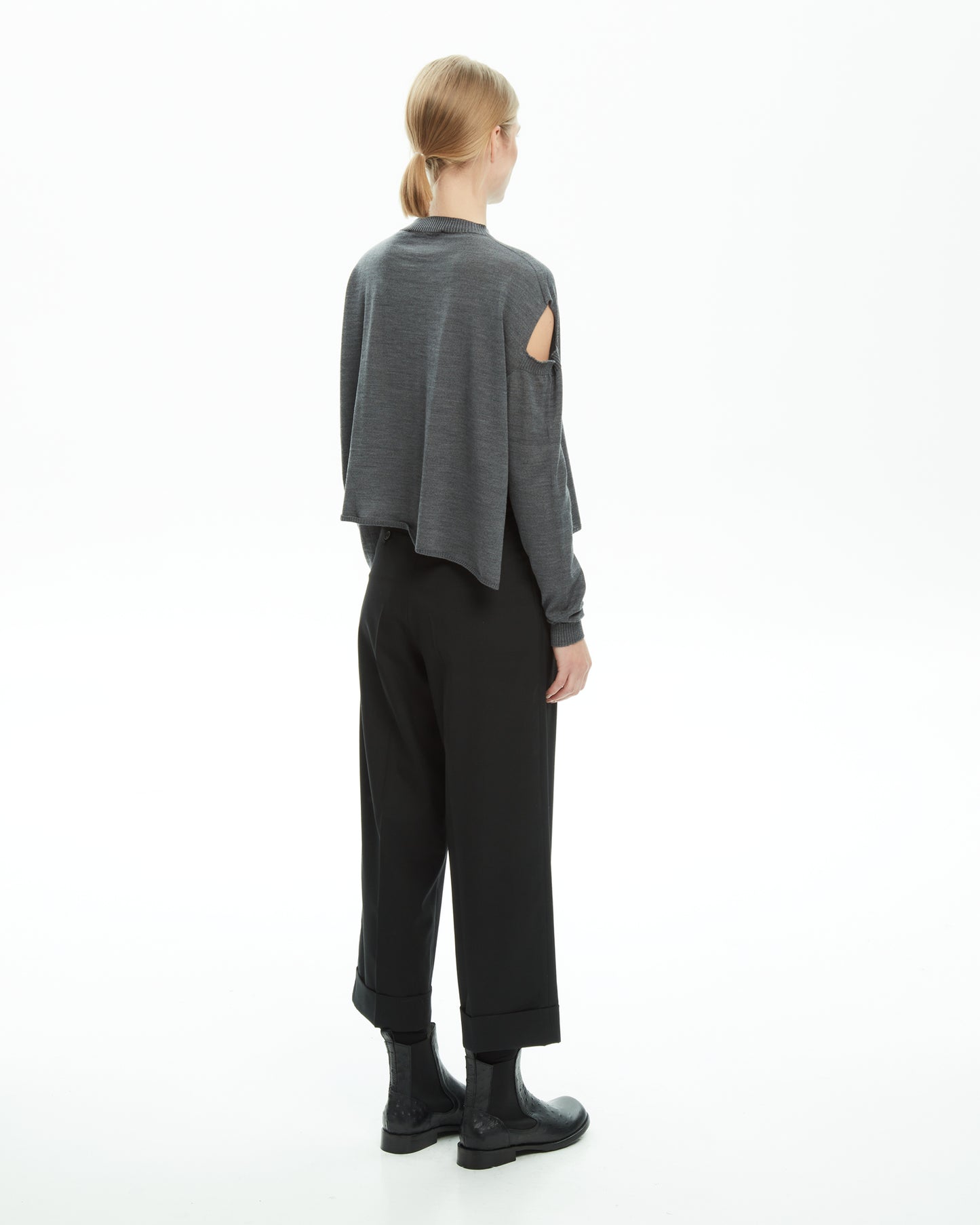 _MALLONI Maglia con cut-out GRIGIO