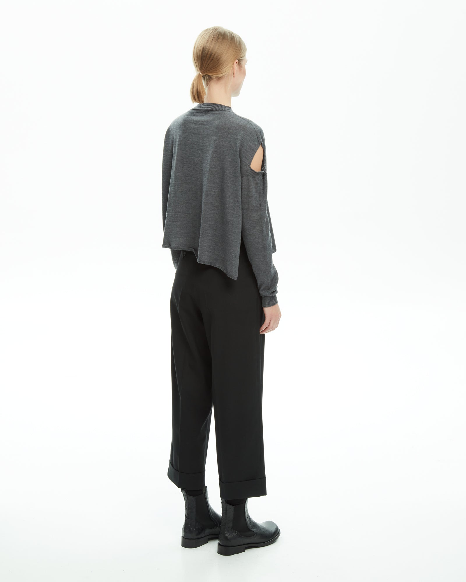 _MALLONI Maglia con cut-out GRIGIO
