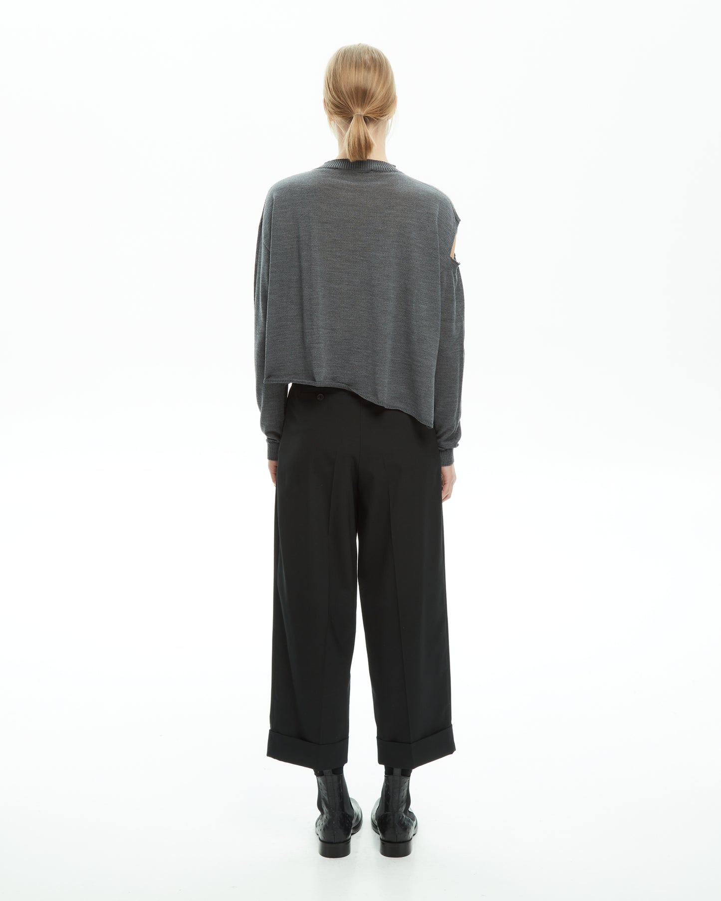 _MALLONI Maglia con cut-out GRIGIO
