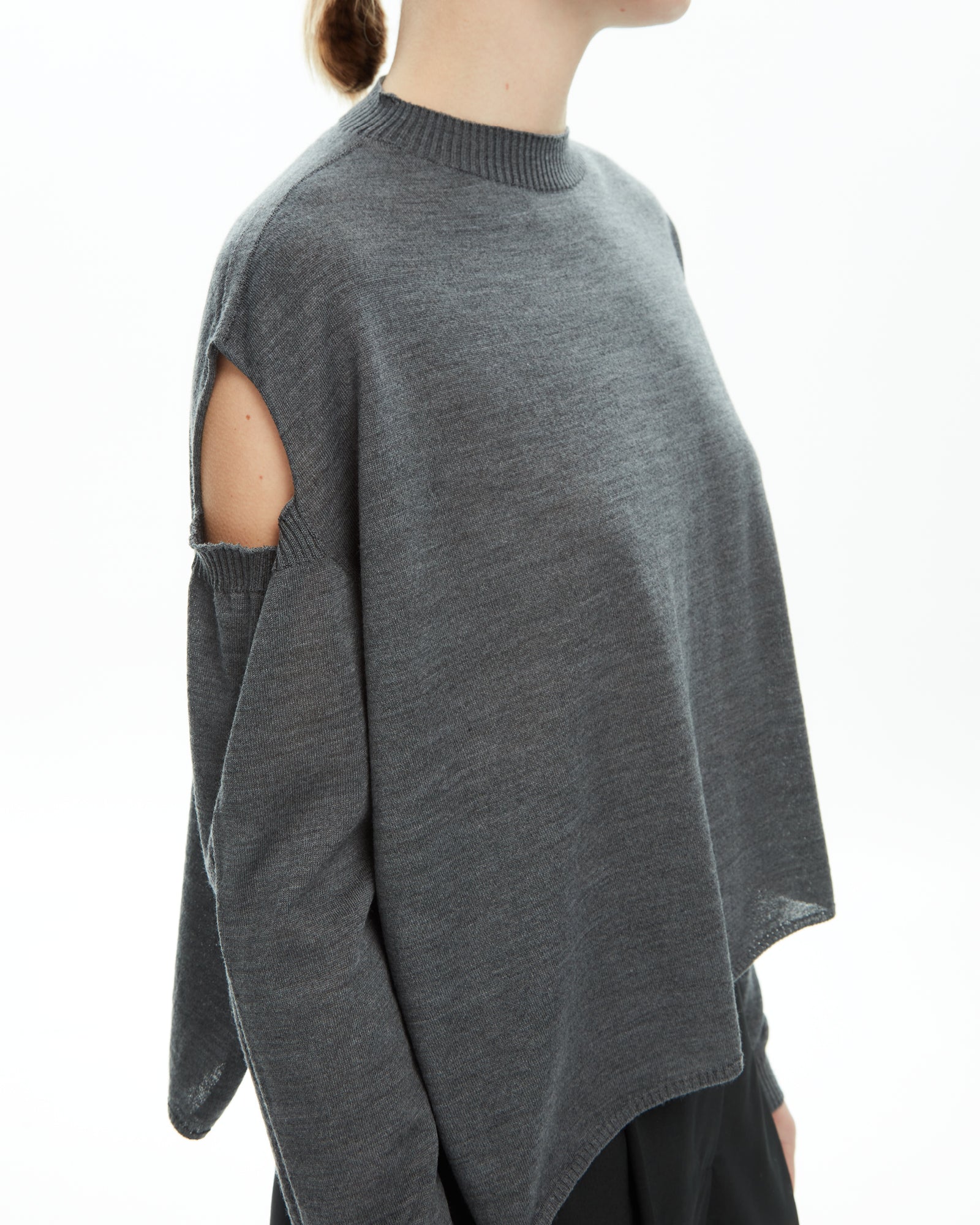 _MALLONI Maglia con cut-out GRIGIO