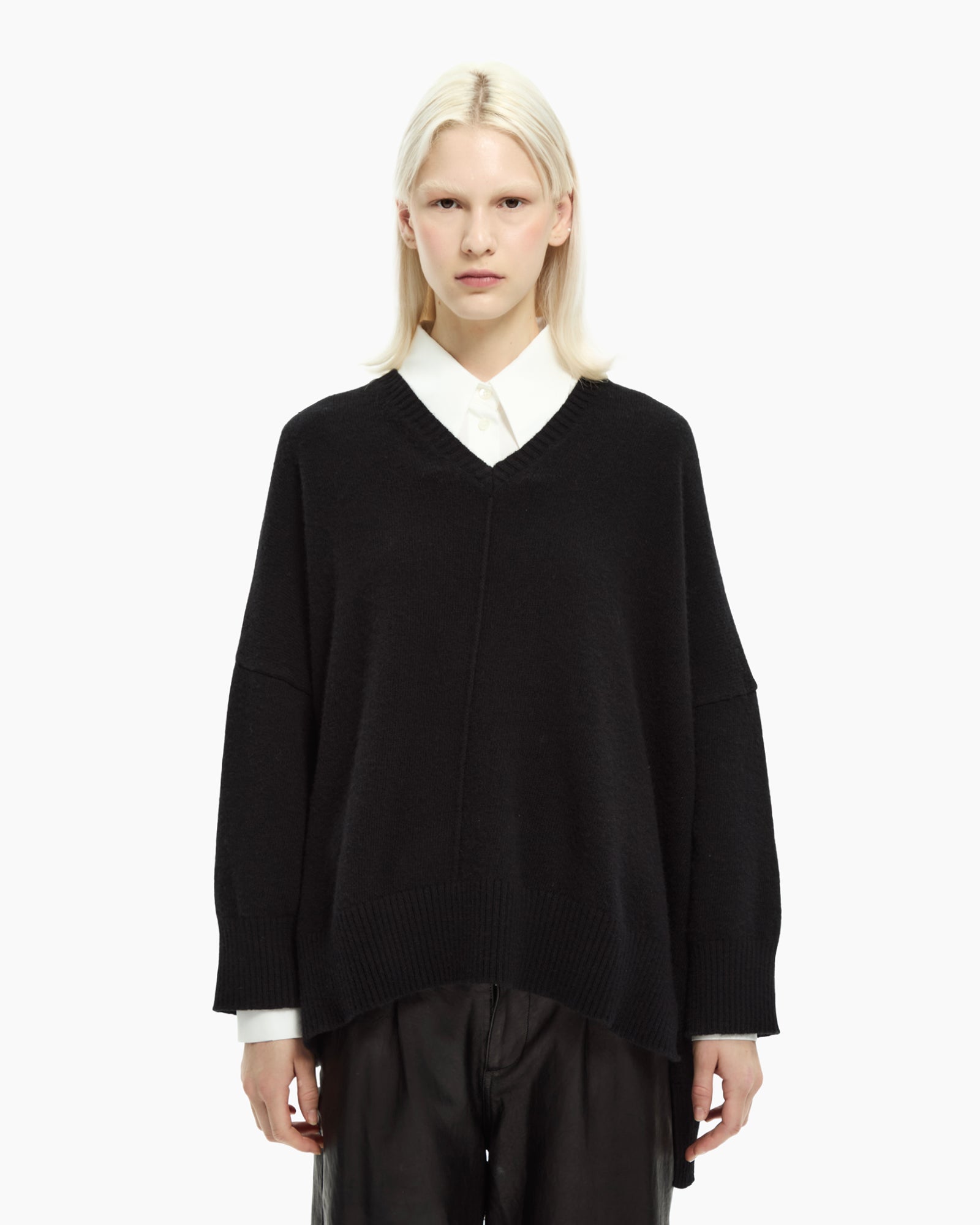 _MALLONI Maglia oversize NERO