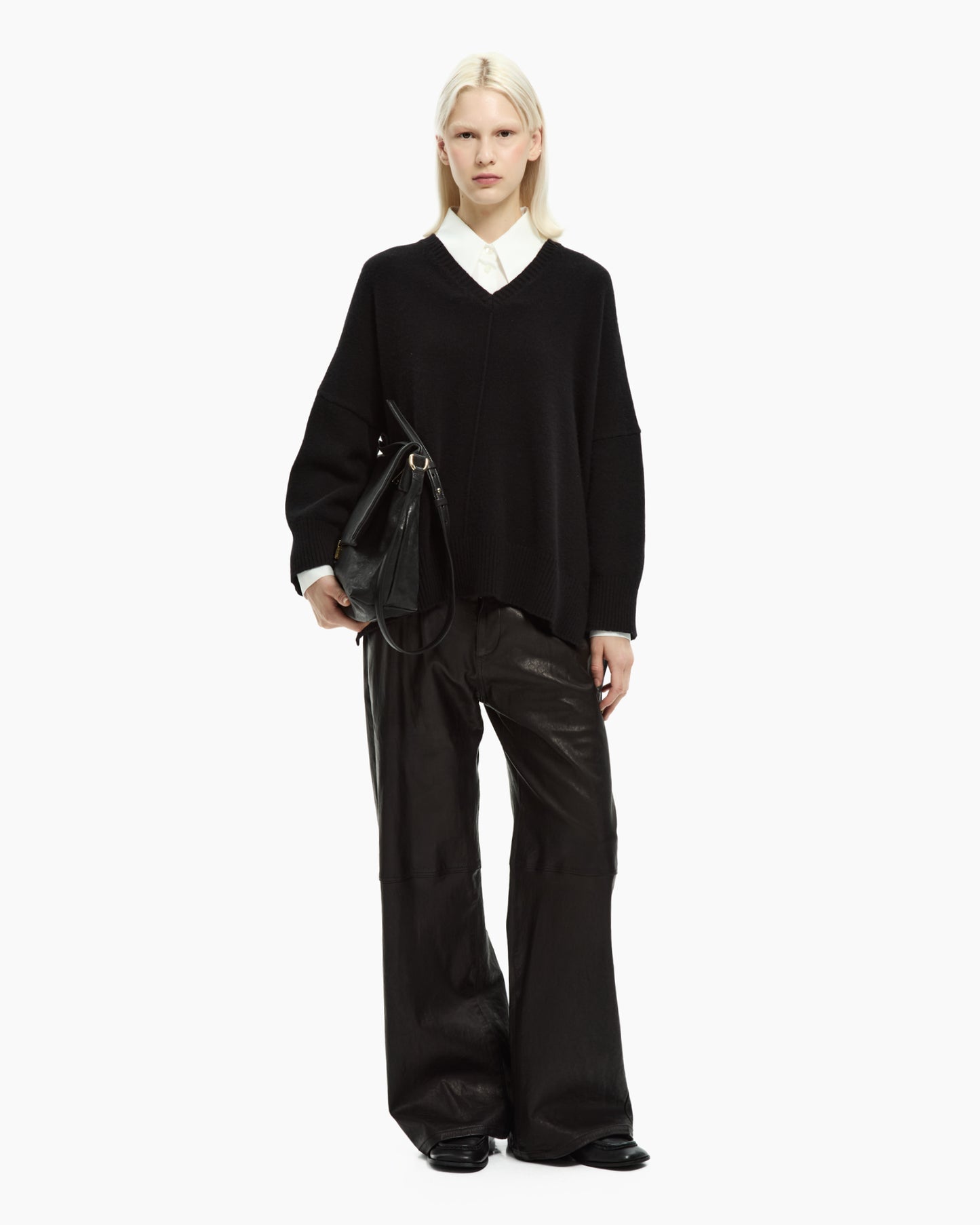 _MALLONI Maglia oversize NERO