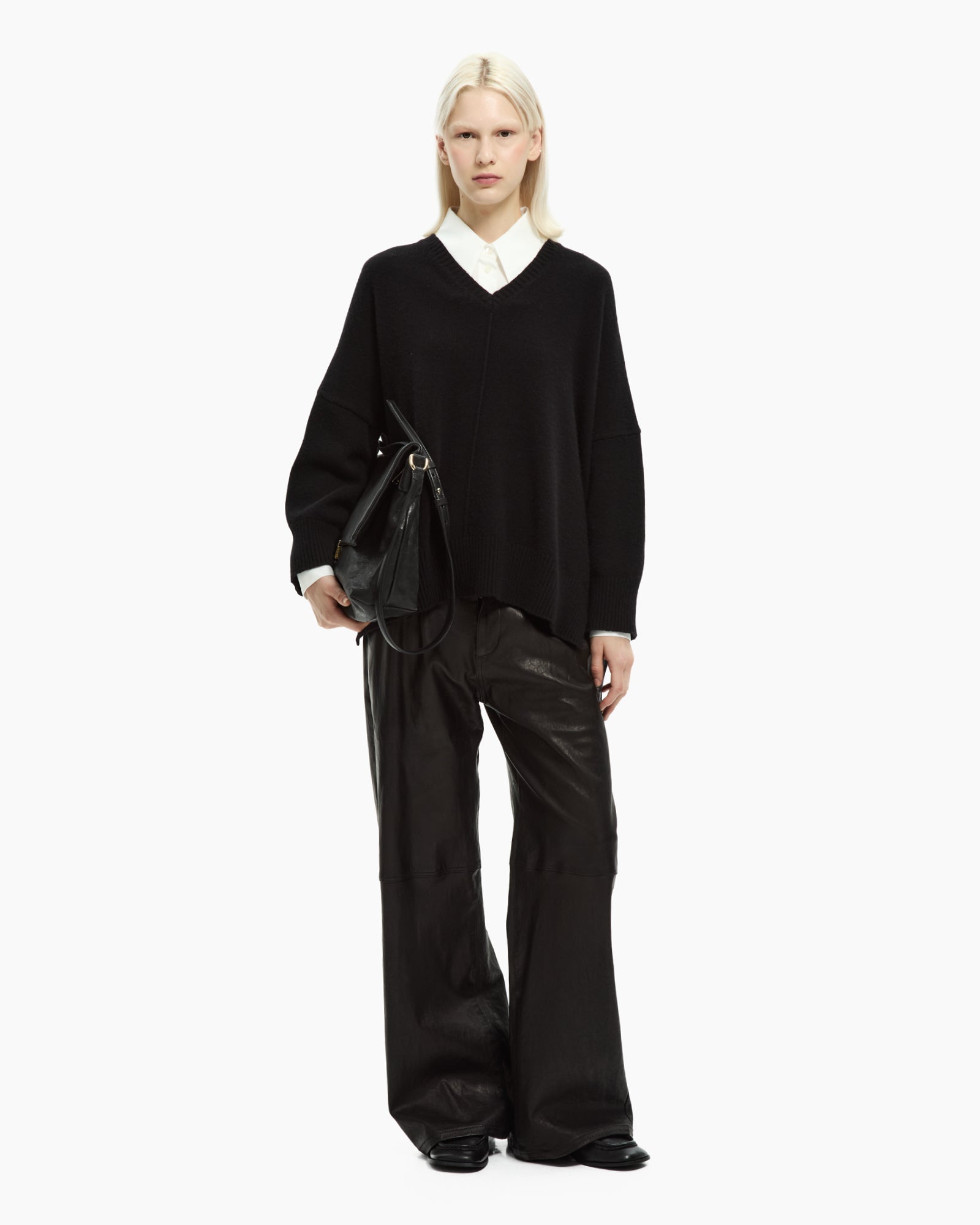 _MALLONI Maglia oversize NERO