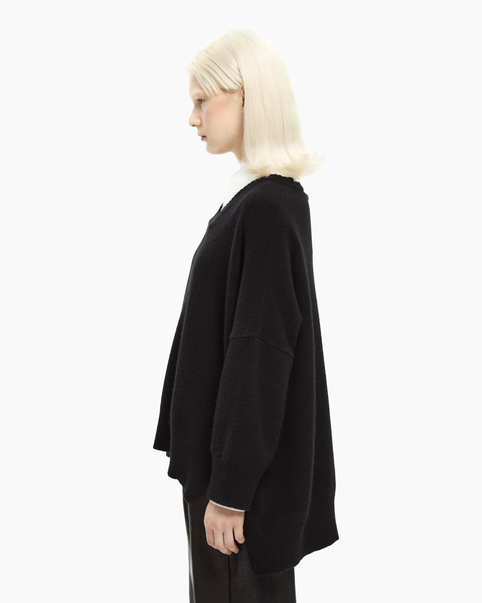 _MALLONI Maglia oversize NERO