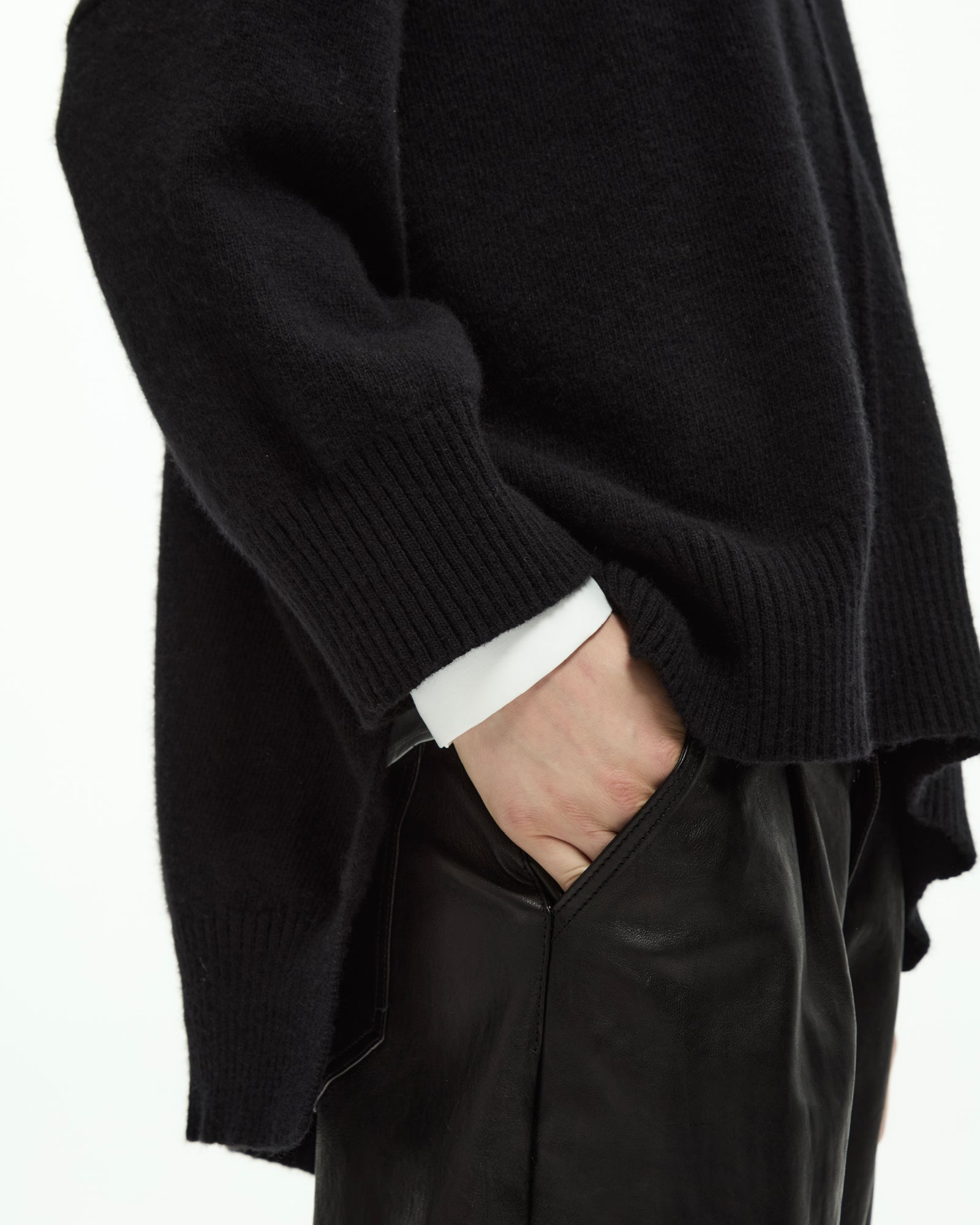 _MALLONI Maglia oversize NERO