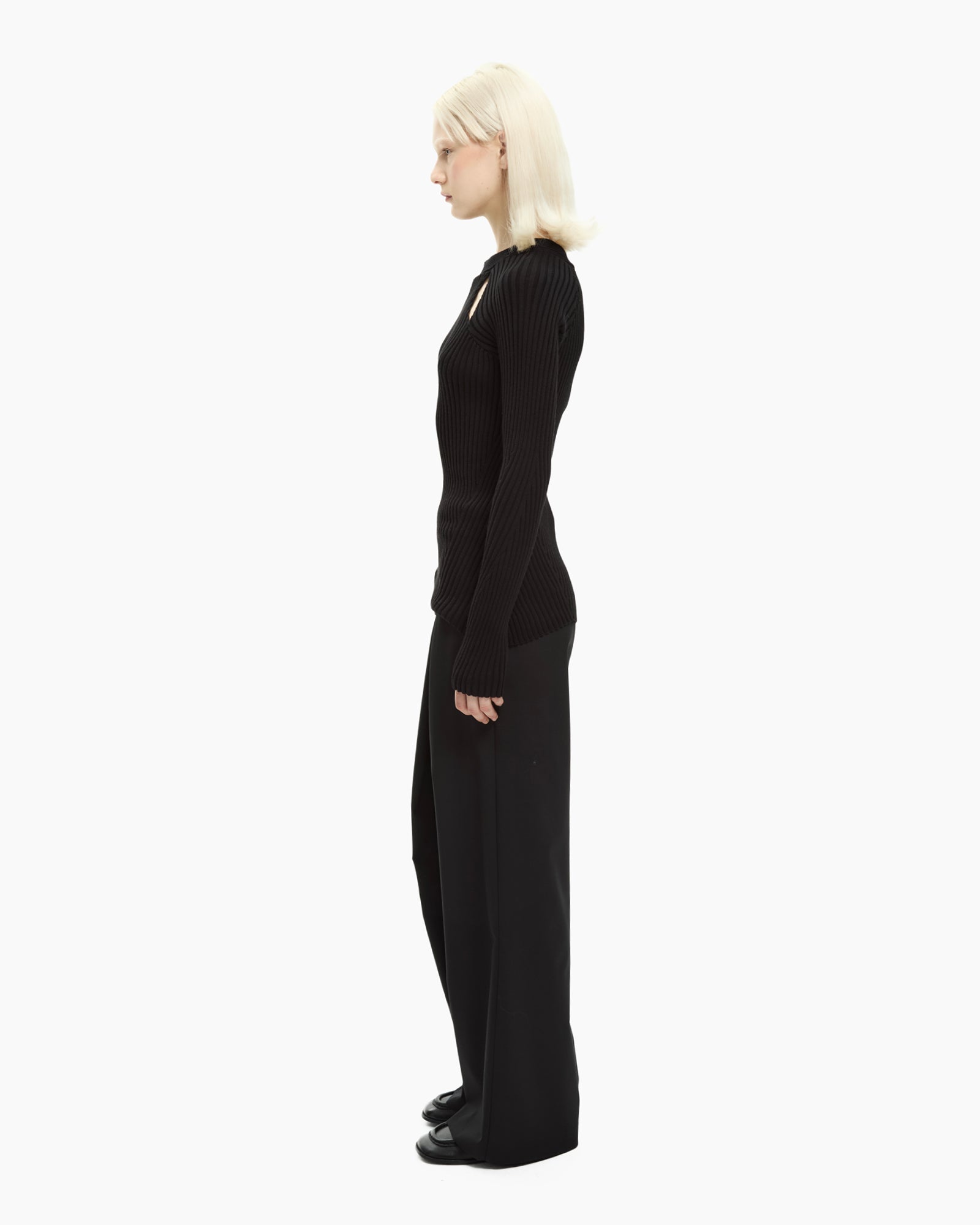 _MALLONI Maglia con cut-out NERO