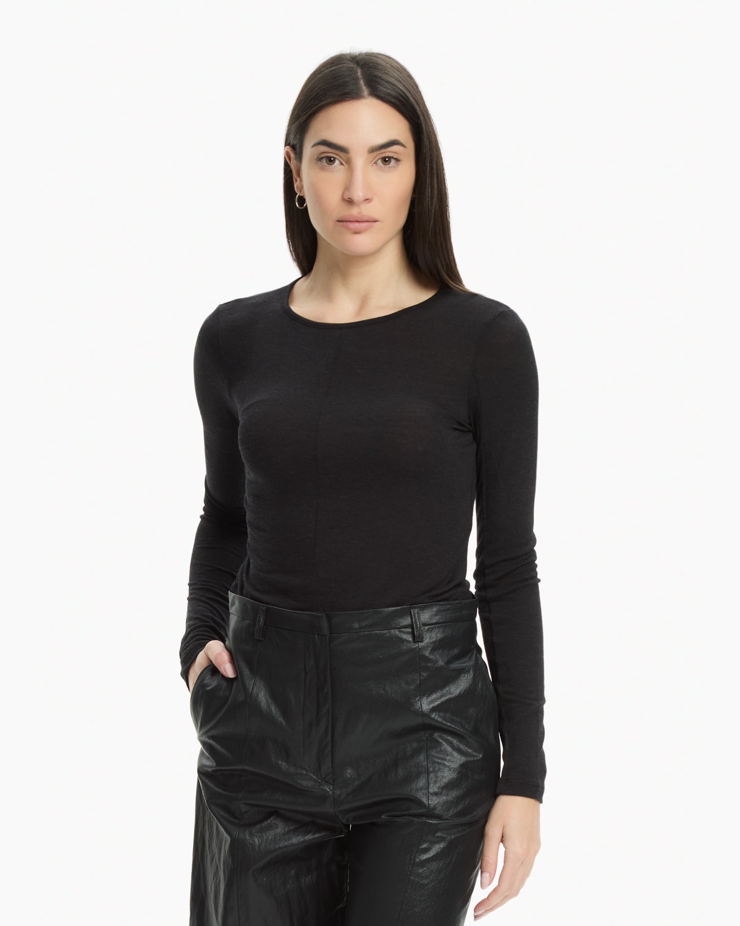 _MALLONI Maglia jersey NERO