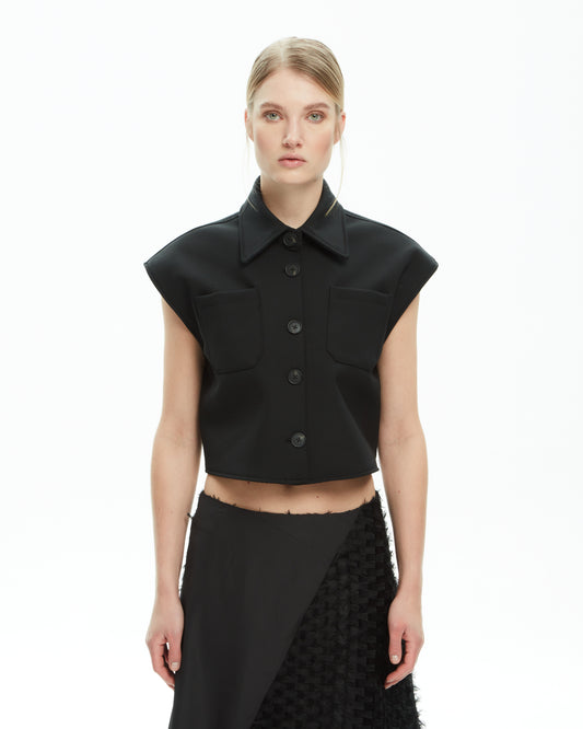 _MALLONI Gilet NERO