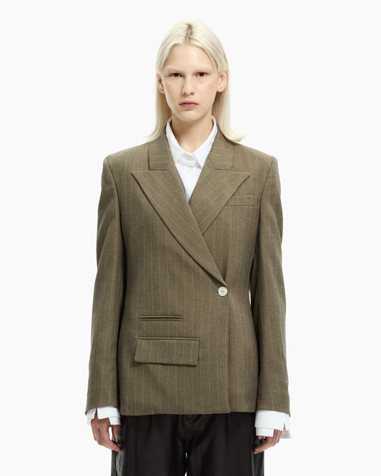 _MALLONI Giacca in tessuto jacquard TORTORA