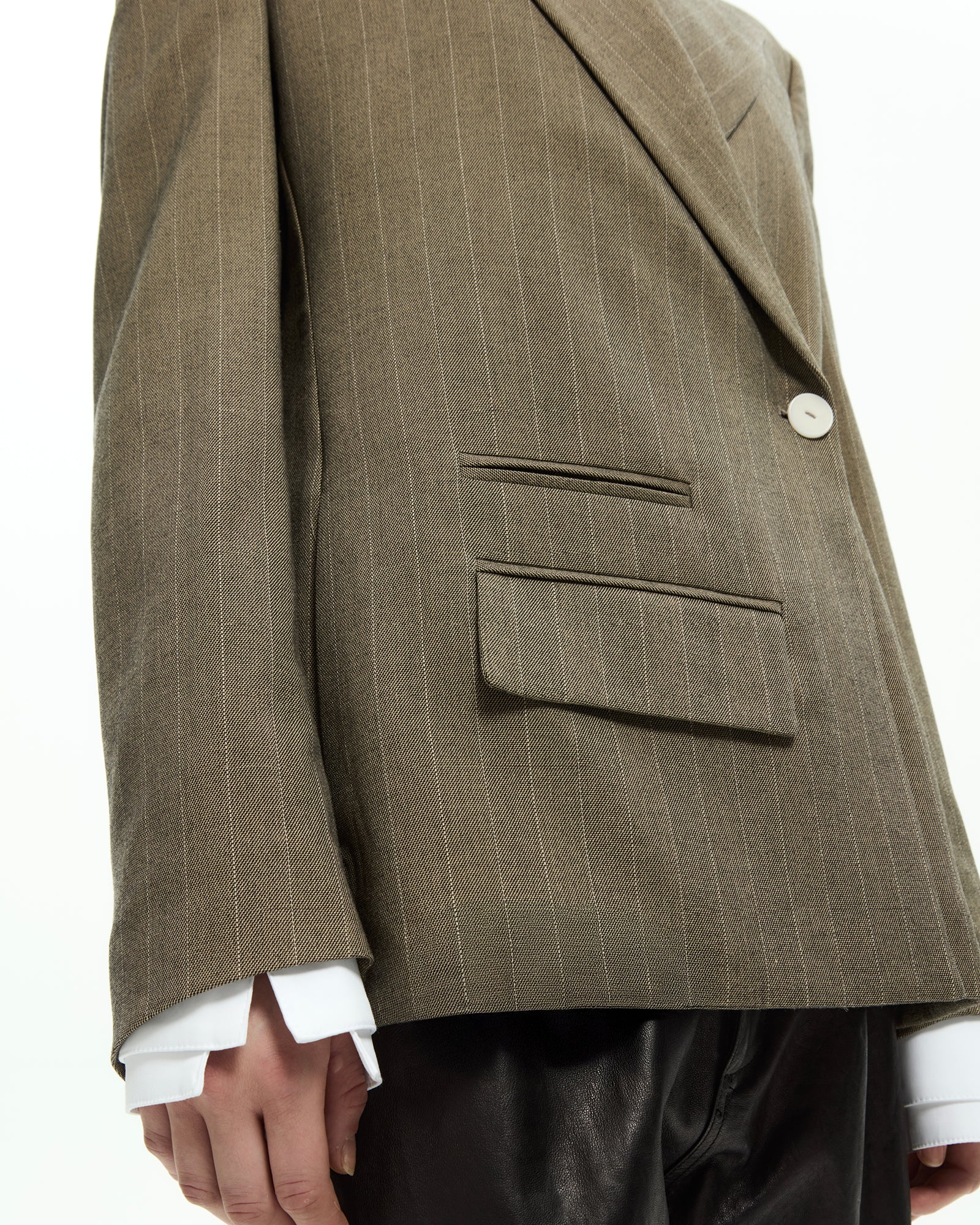 _MALLONI Giacca in tessuto jacquard TORTORA