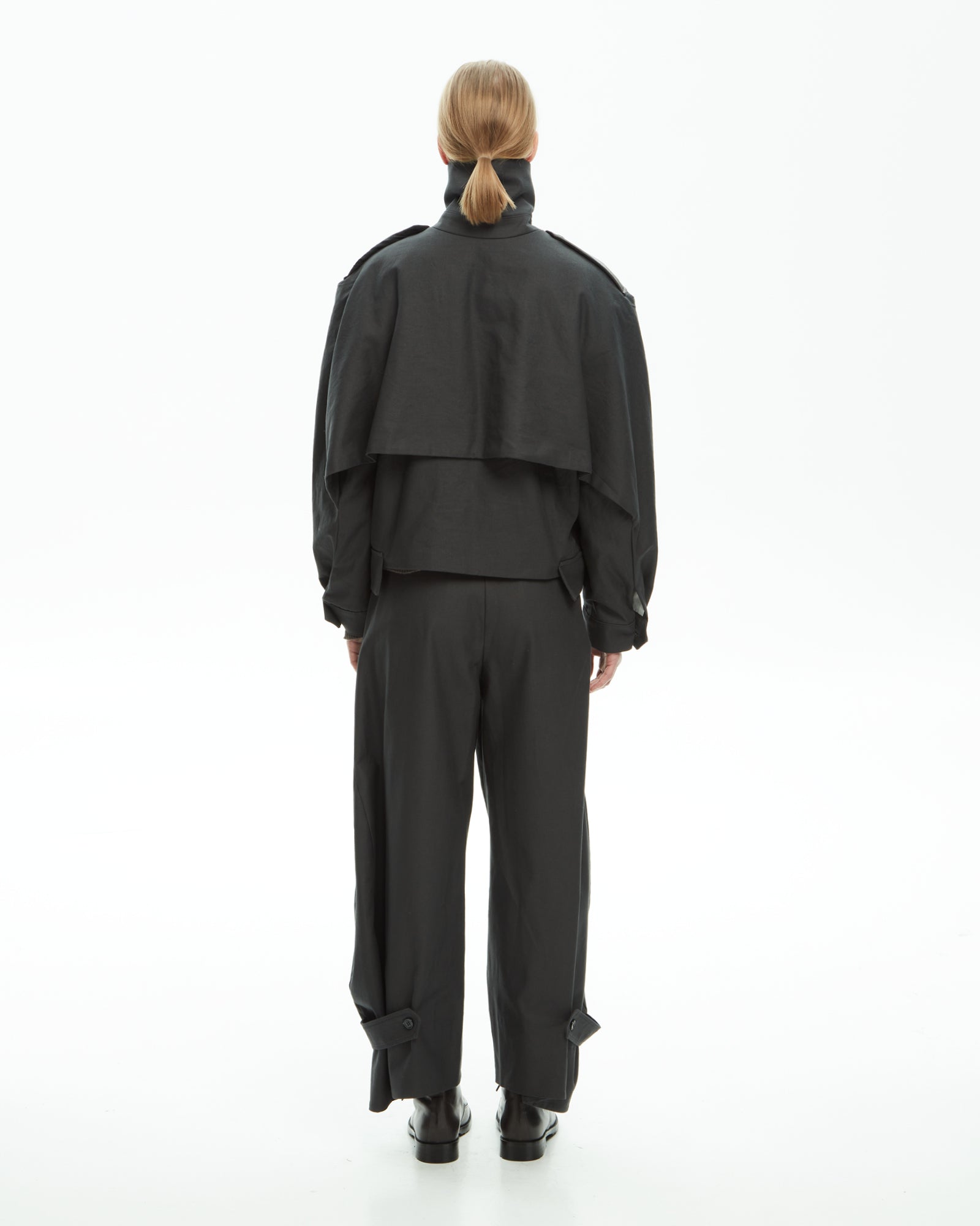 _MALLONI Giacca con inserti in pelle GRIGIO