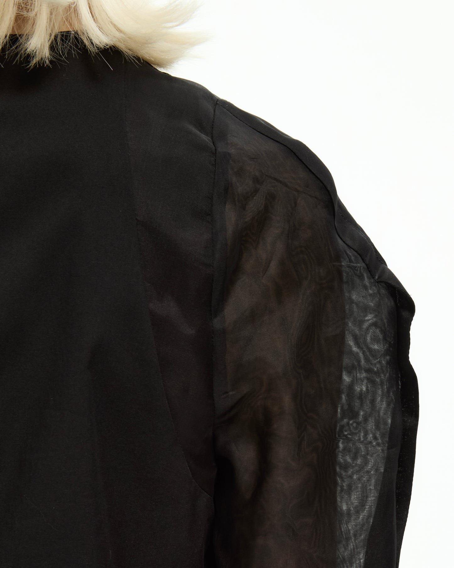_MALLONI Blusa con maniche trasparenti NERO