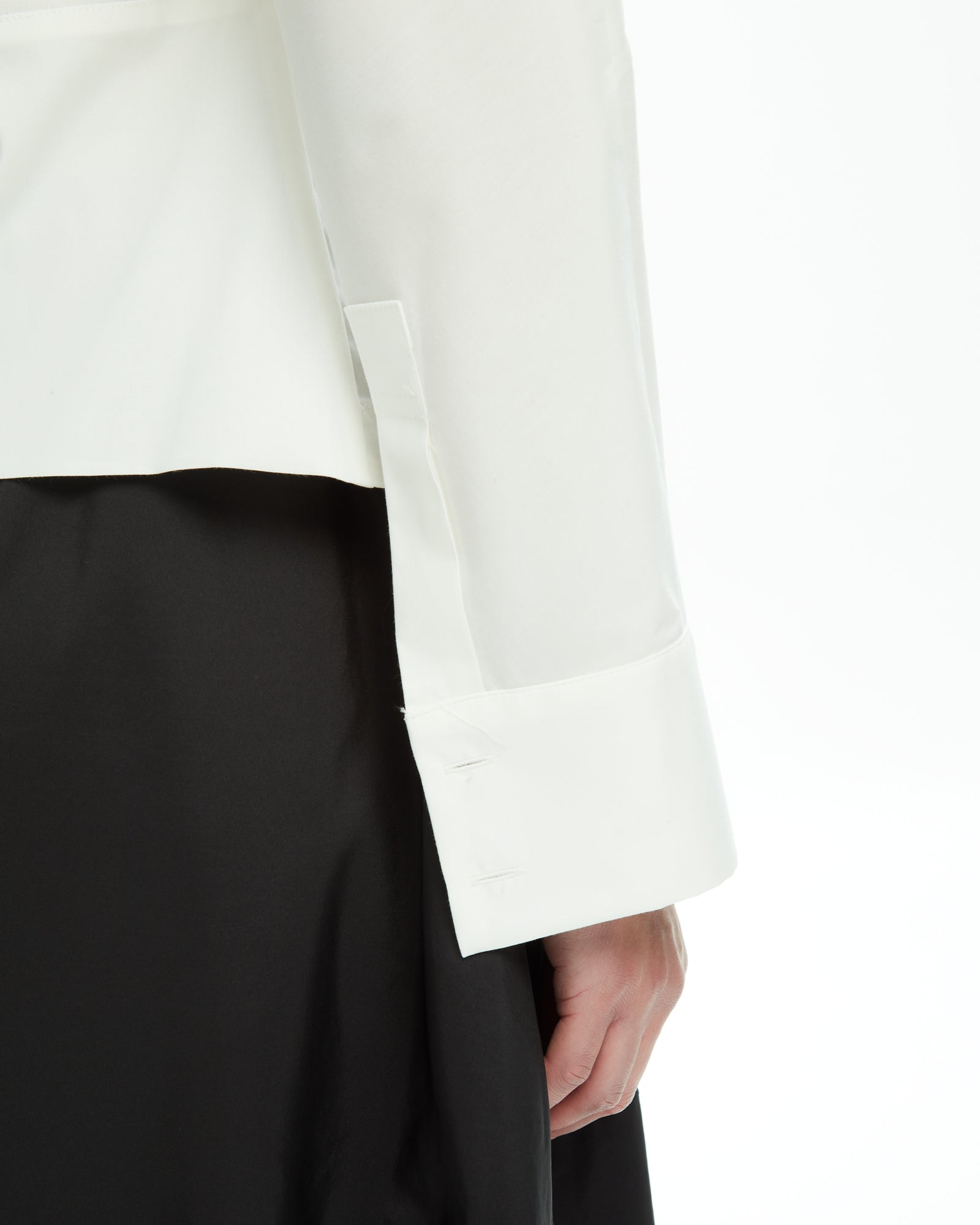 _MALLONI Camicia asimmetrica BIANCO