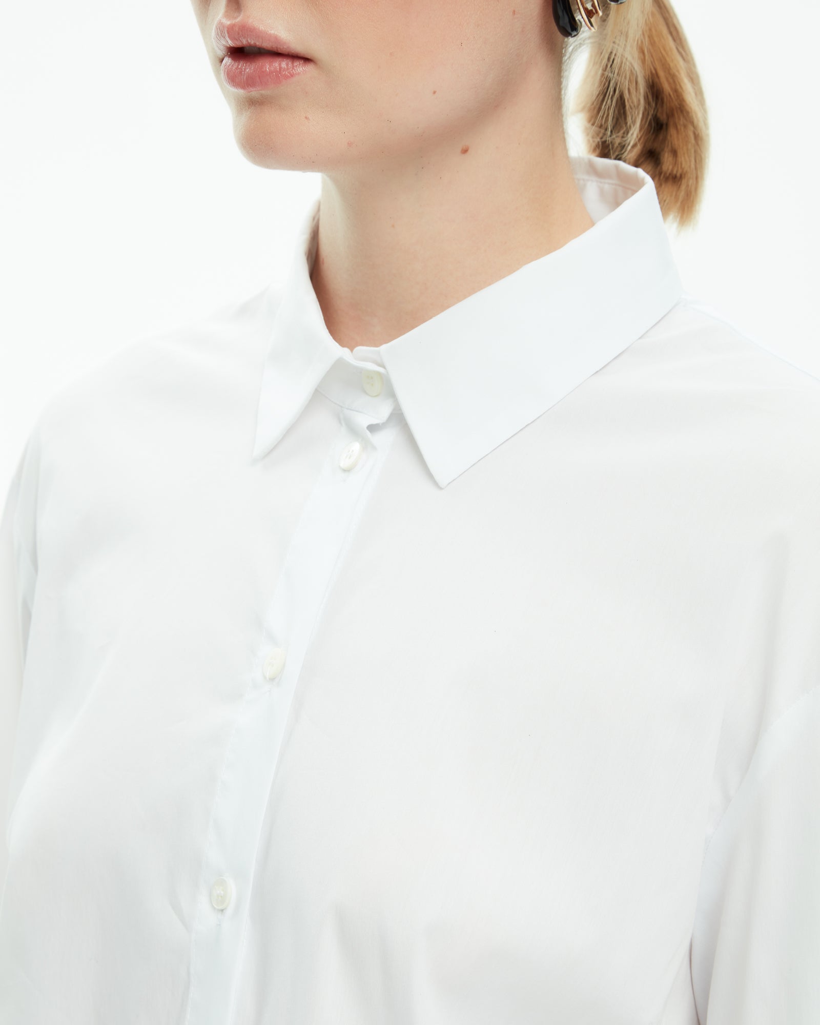 _MALLONI Camicia con maxi polsini BIANCO