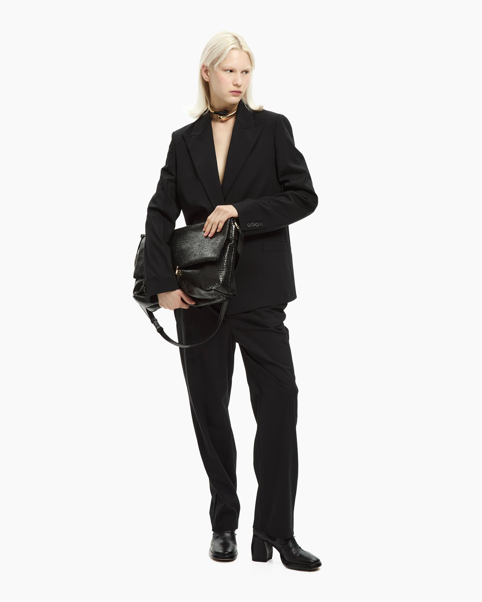 _MALLONI Pantalone sartoriale NERO