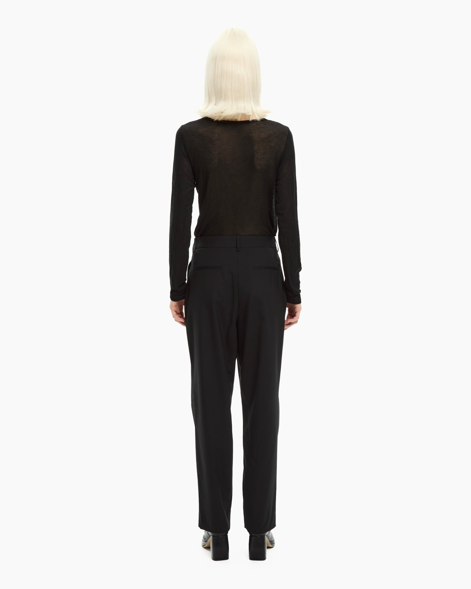 _MALLONI Pantalone sartoriale NERO