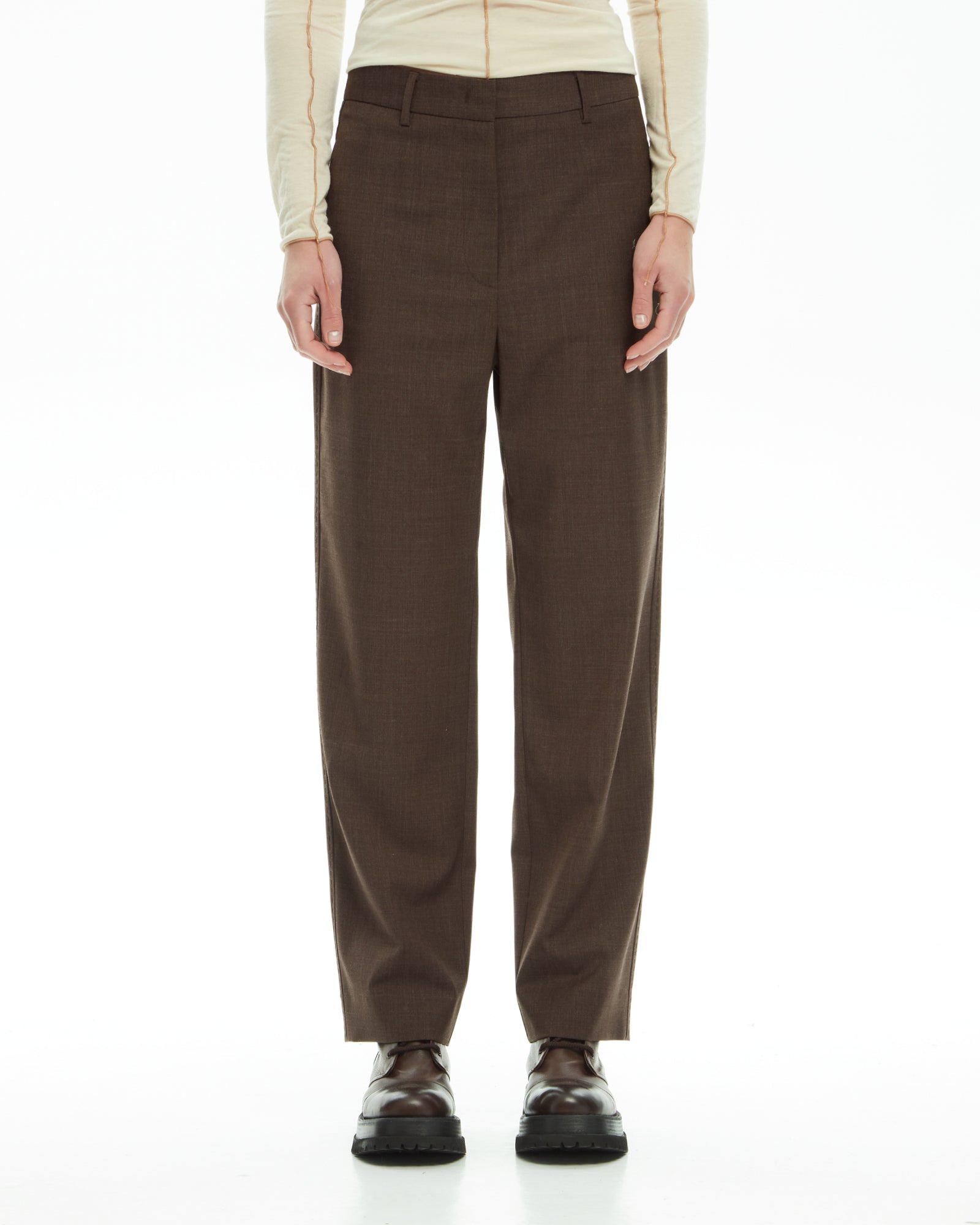 _MALLONI Pantalone MARRONE