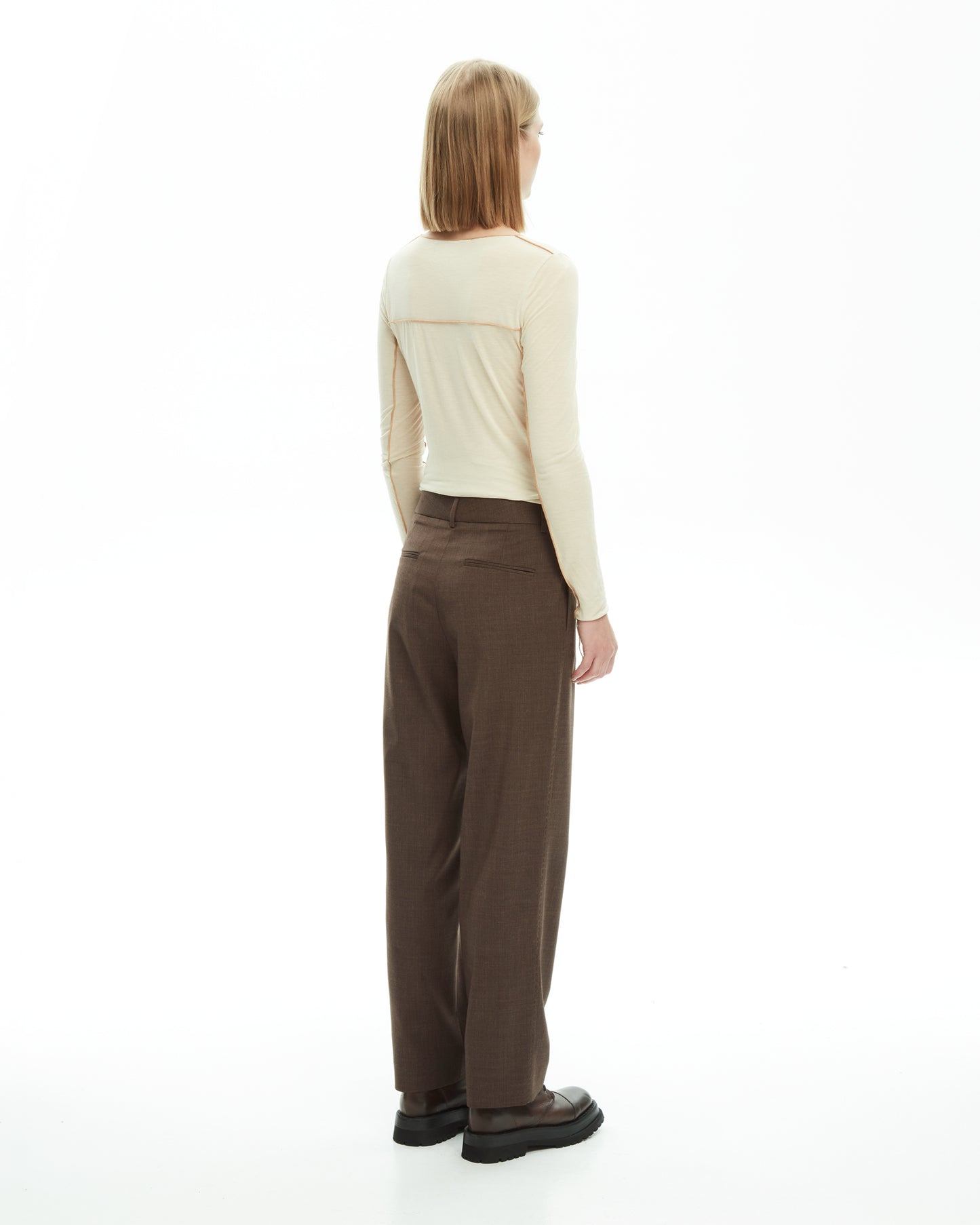 _MALLONI Pantalone MARRONE