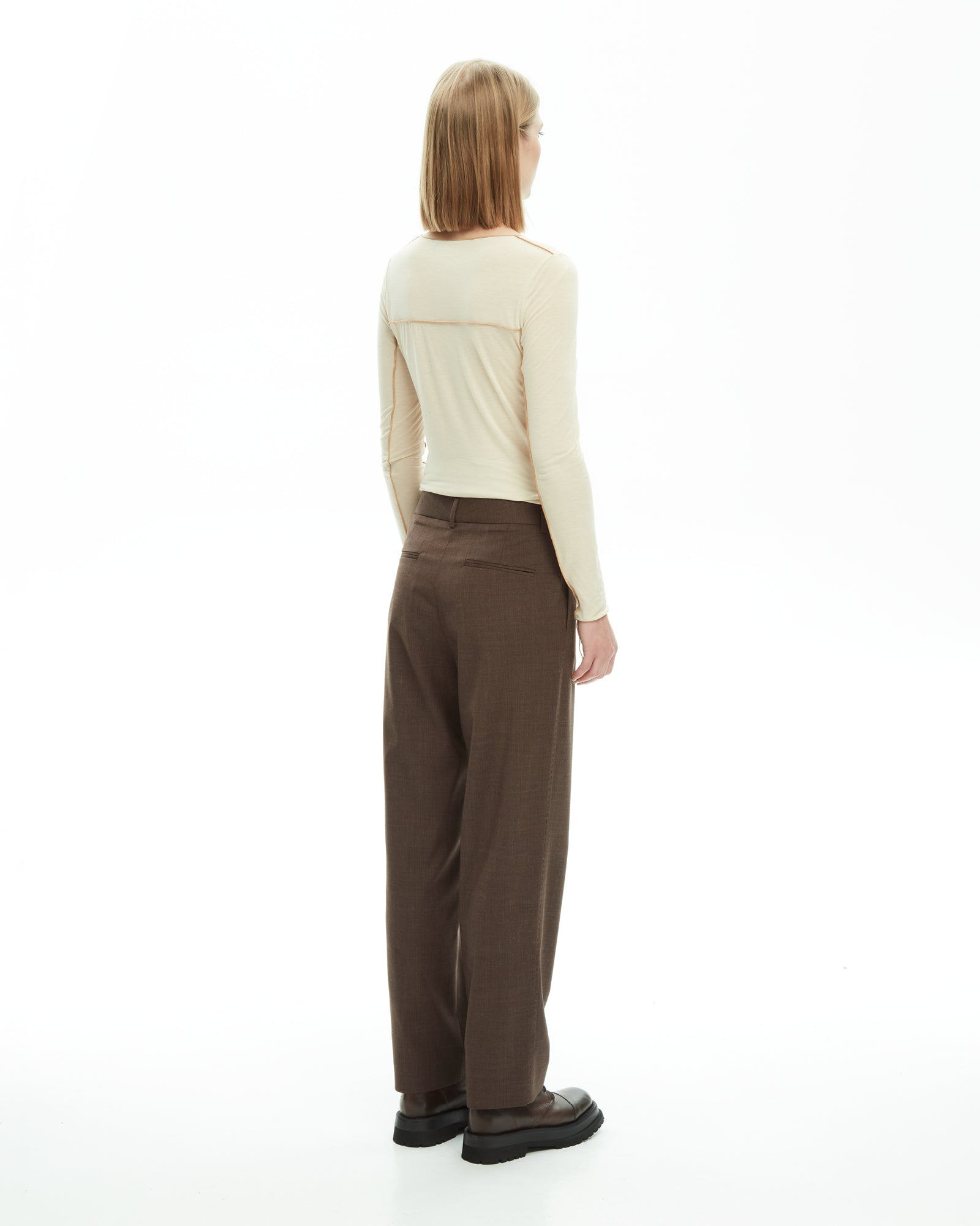 _MALLONI Pantalone MARRONE