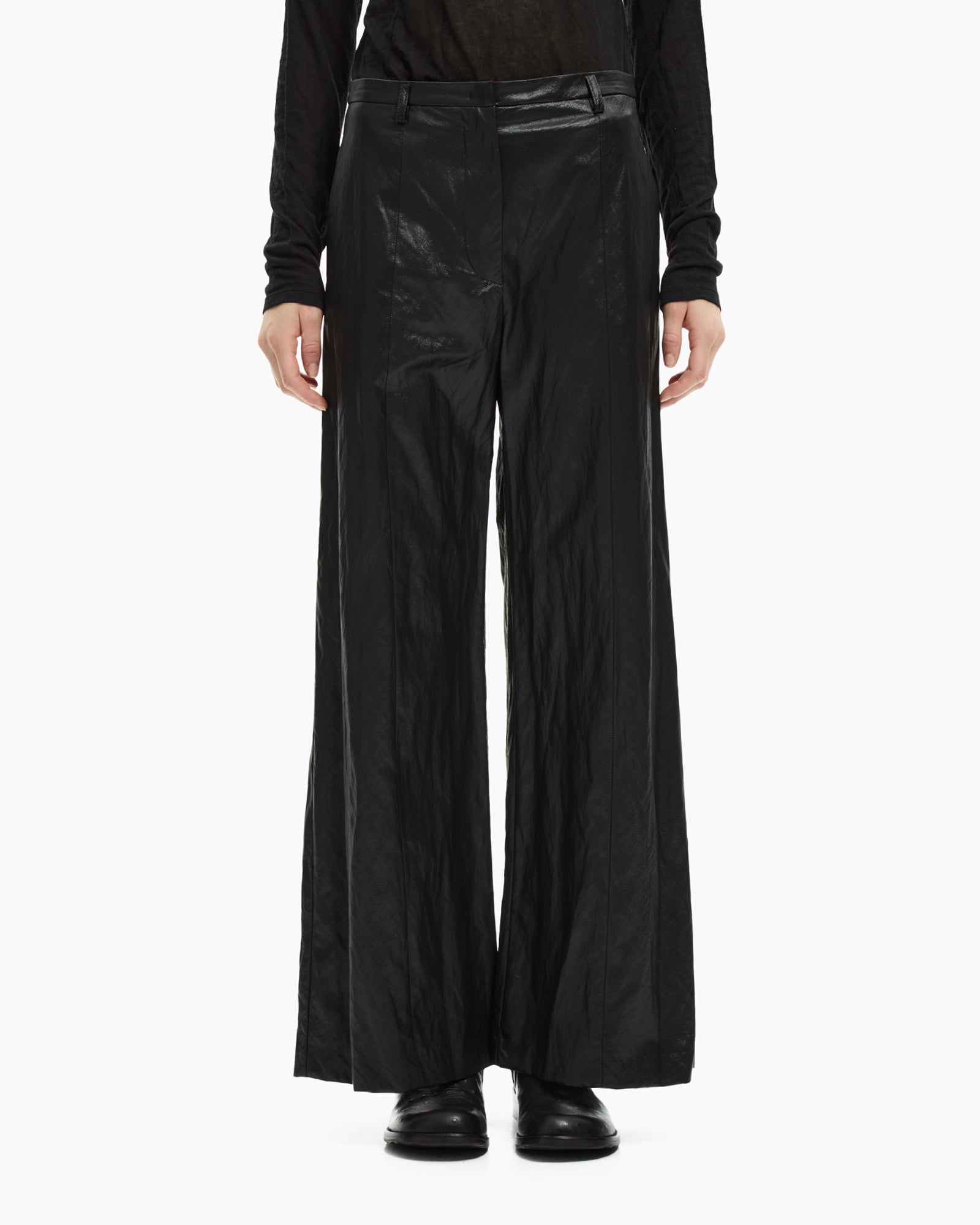_MALLONI Pantalone wide-leg NERO