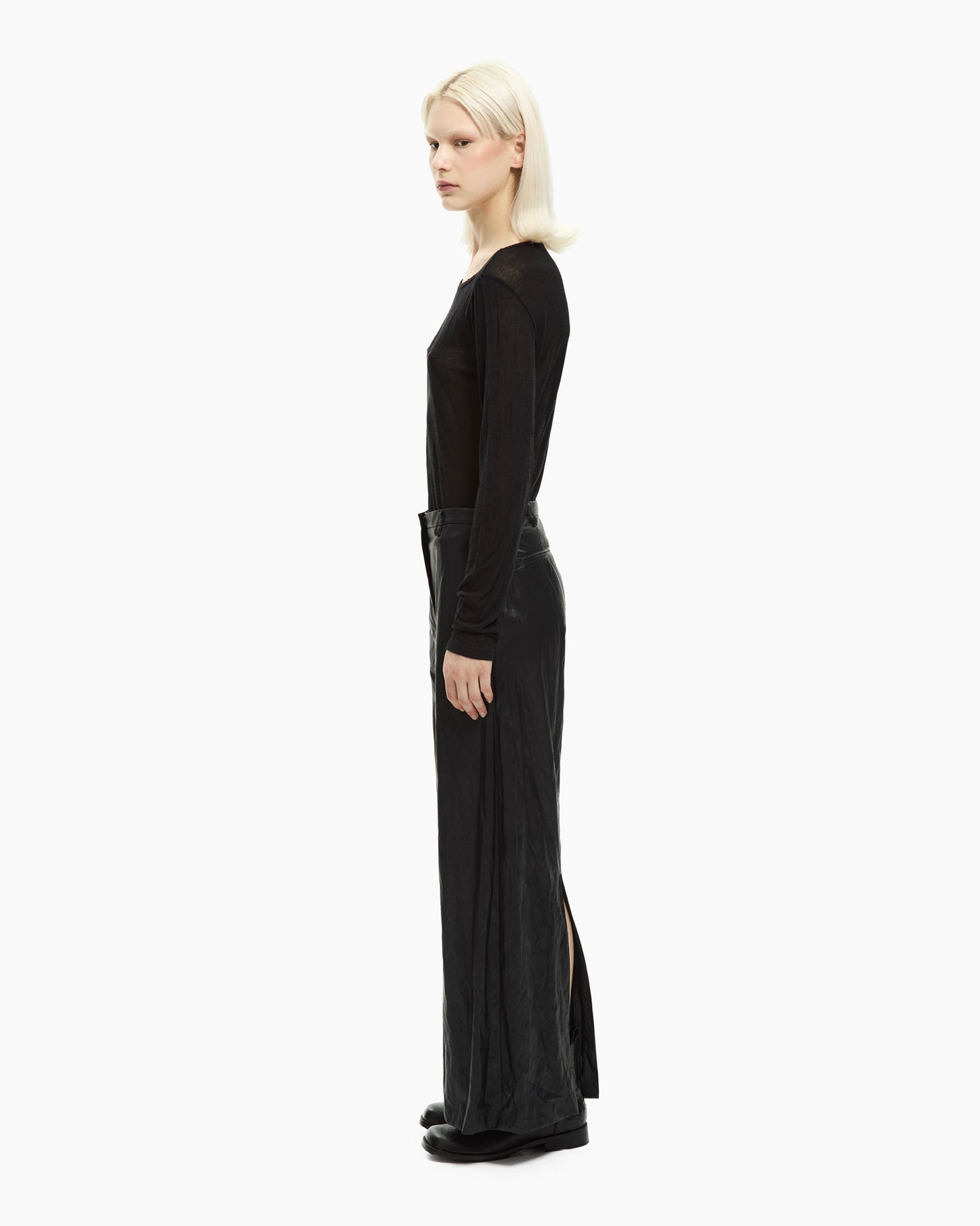 _MALLONI Pantalone wide-leg NERO