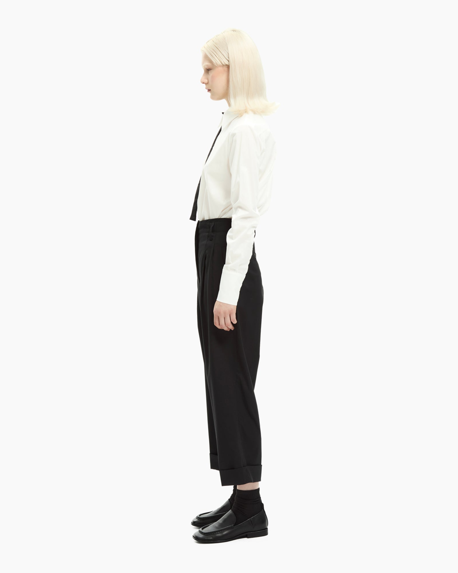 _MALLONI Pantalone cropped NERO