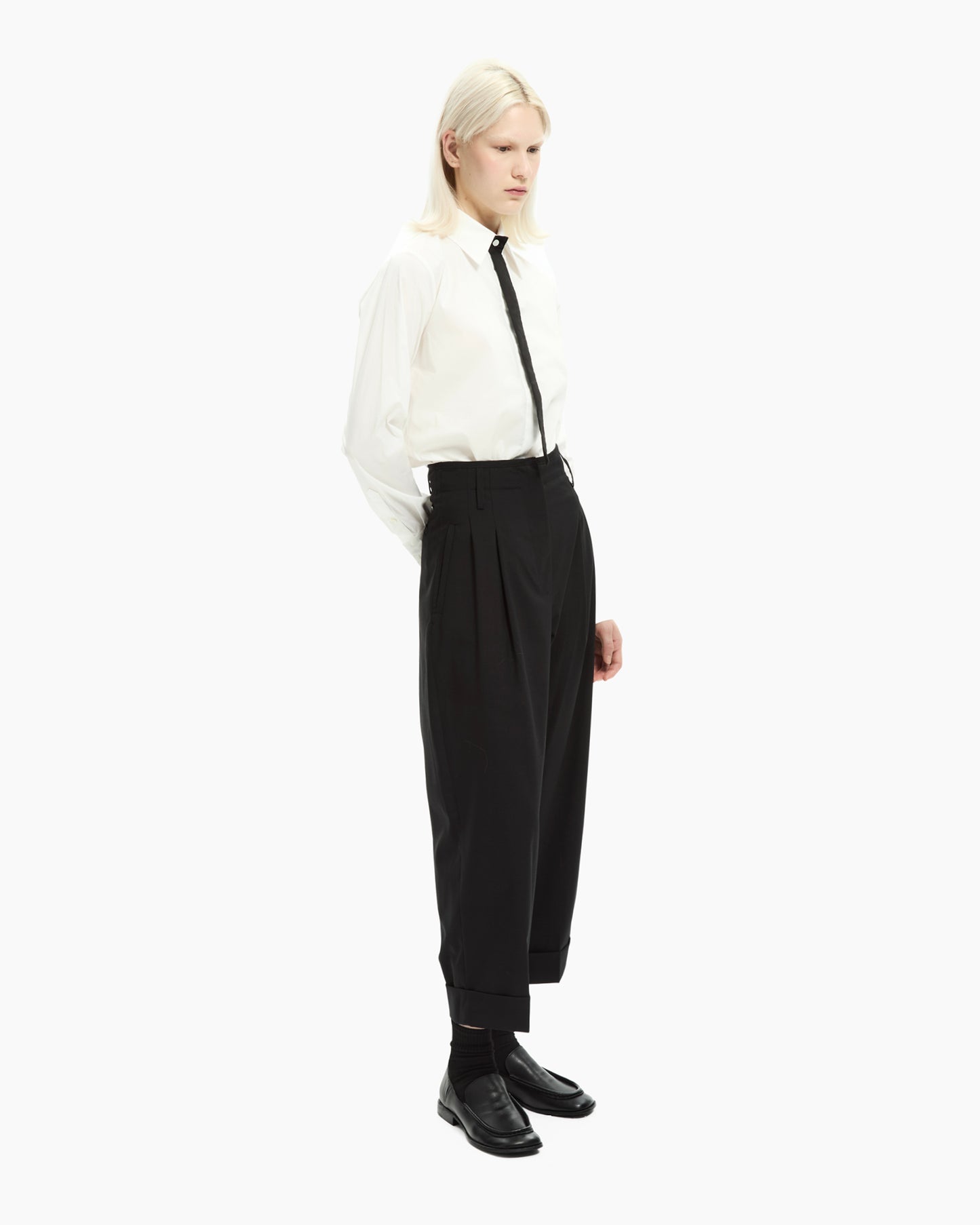 _MALLONI Pantalone cropped NERO