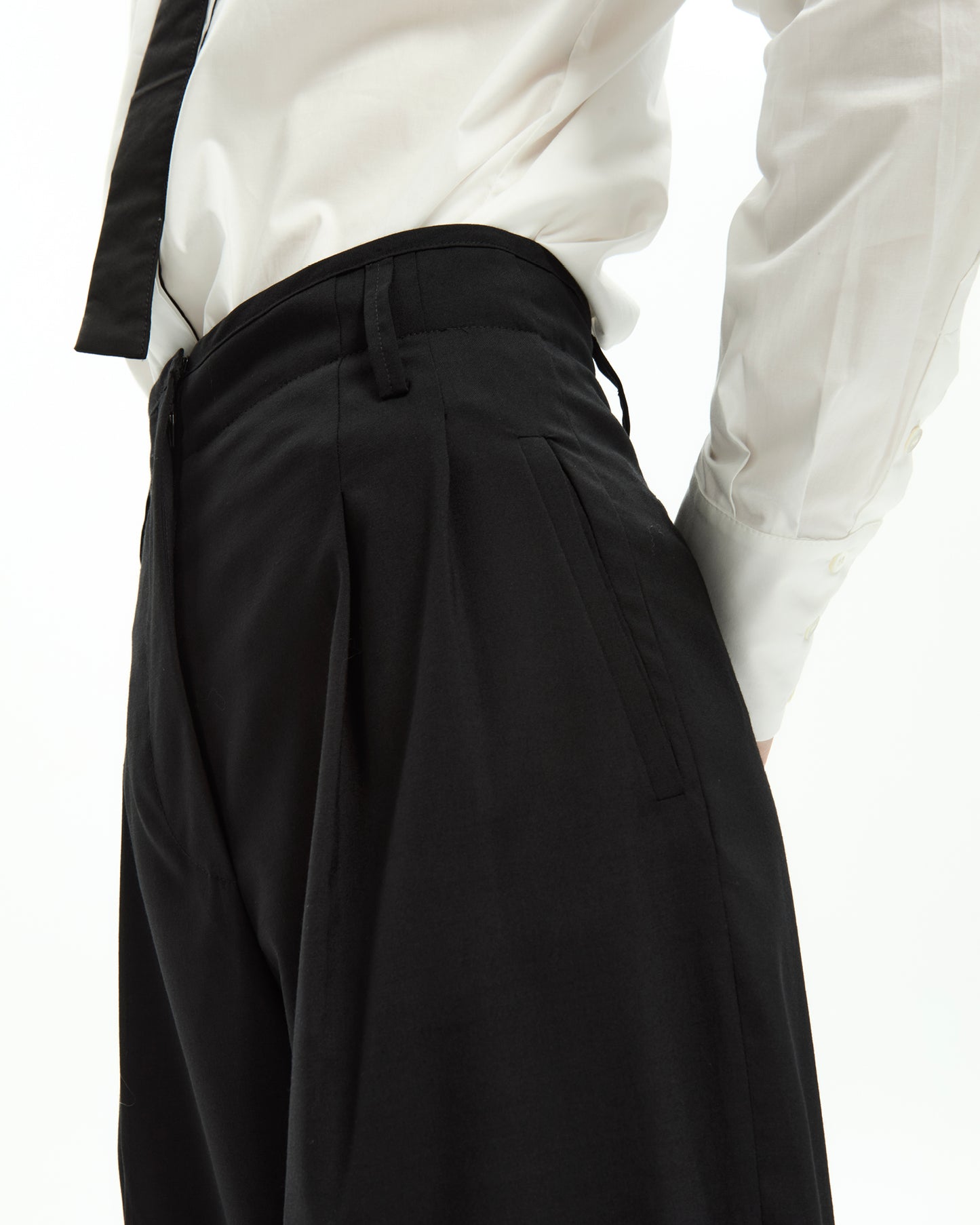 _MALLONI Pantalone cropped NERO