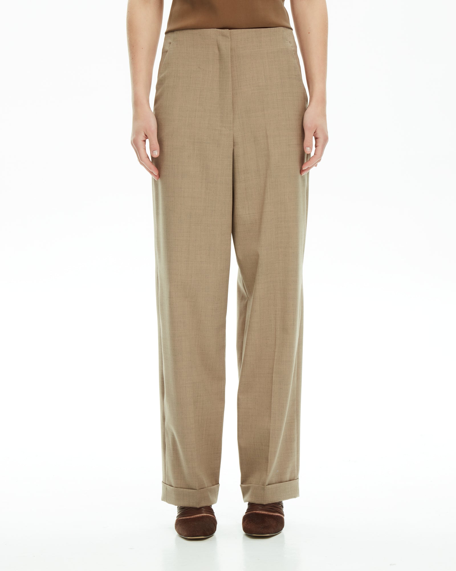 _MALLONI Pantalone sartoriale TORTORA