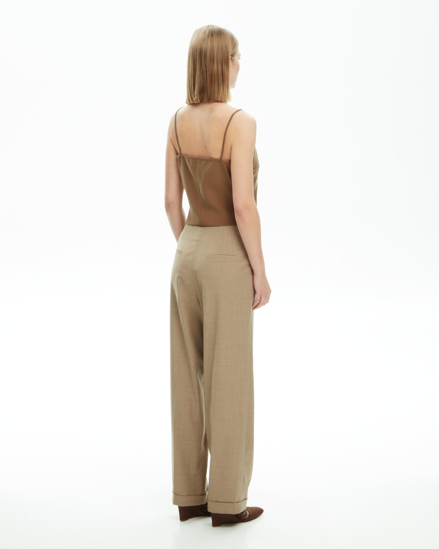 _MALLONI Pantalone sartoriale TORTORA