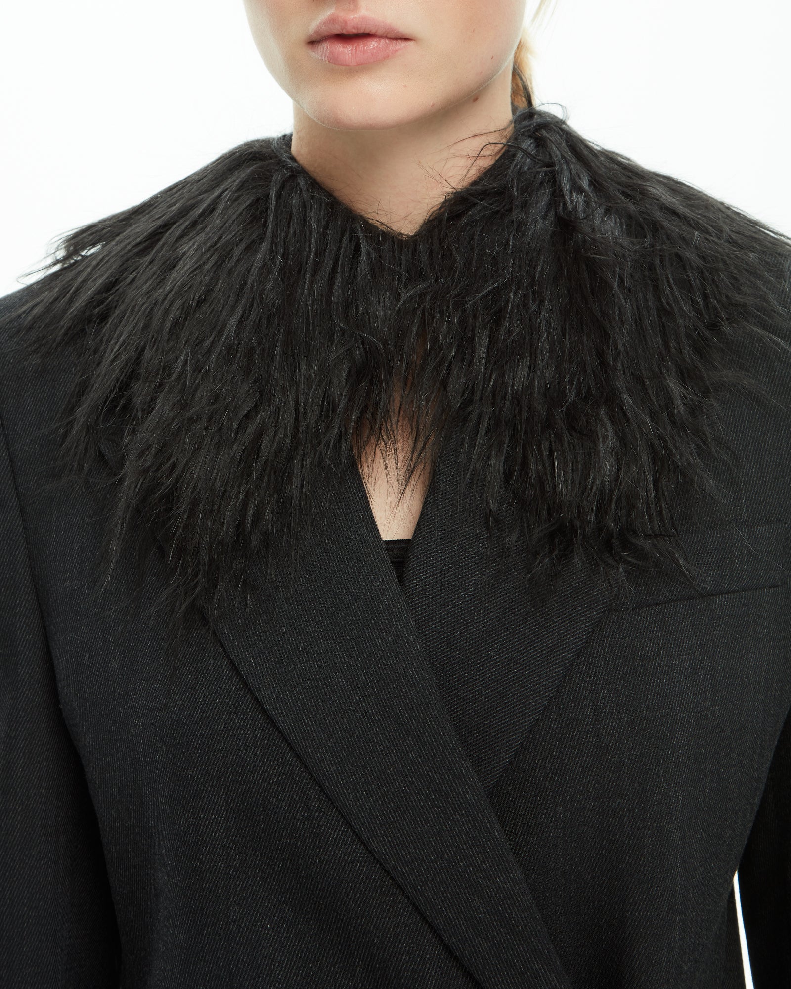 _MALLONI Colletto morbido NERO