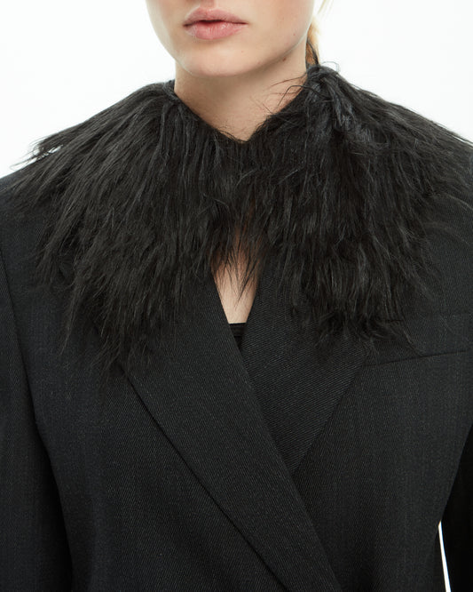 _MALLONI Colletto morbido NERO