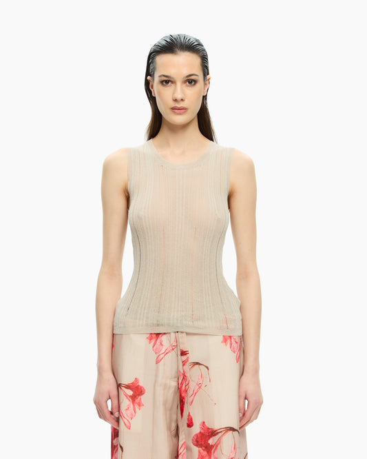 _MALLONI Top senza maniche GRIGIO