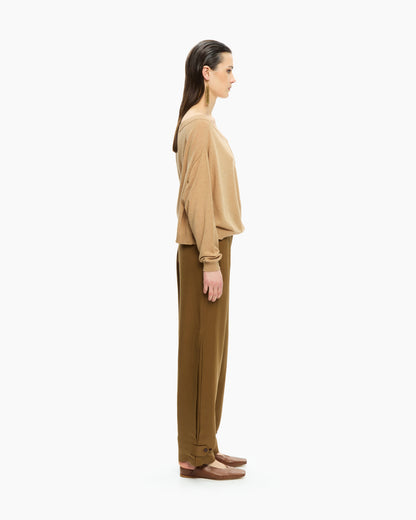 _MALLONI Maglia con scollo a V BEIGE