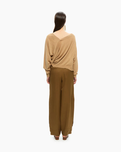 _MALLONI Maglia con scollo a V BEIGE