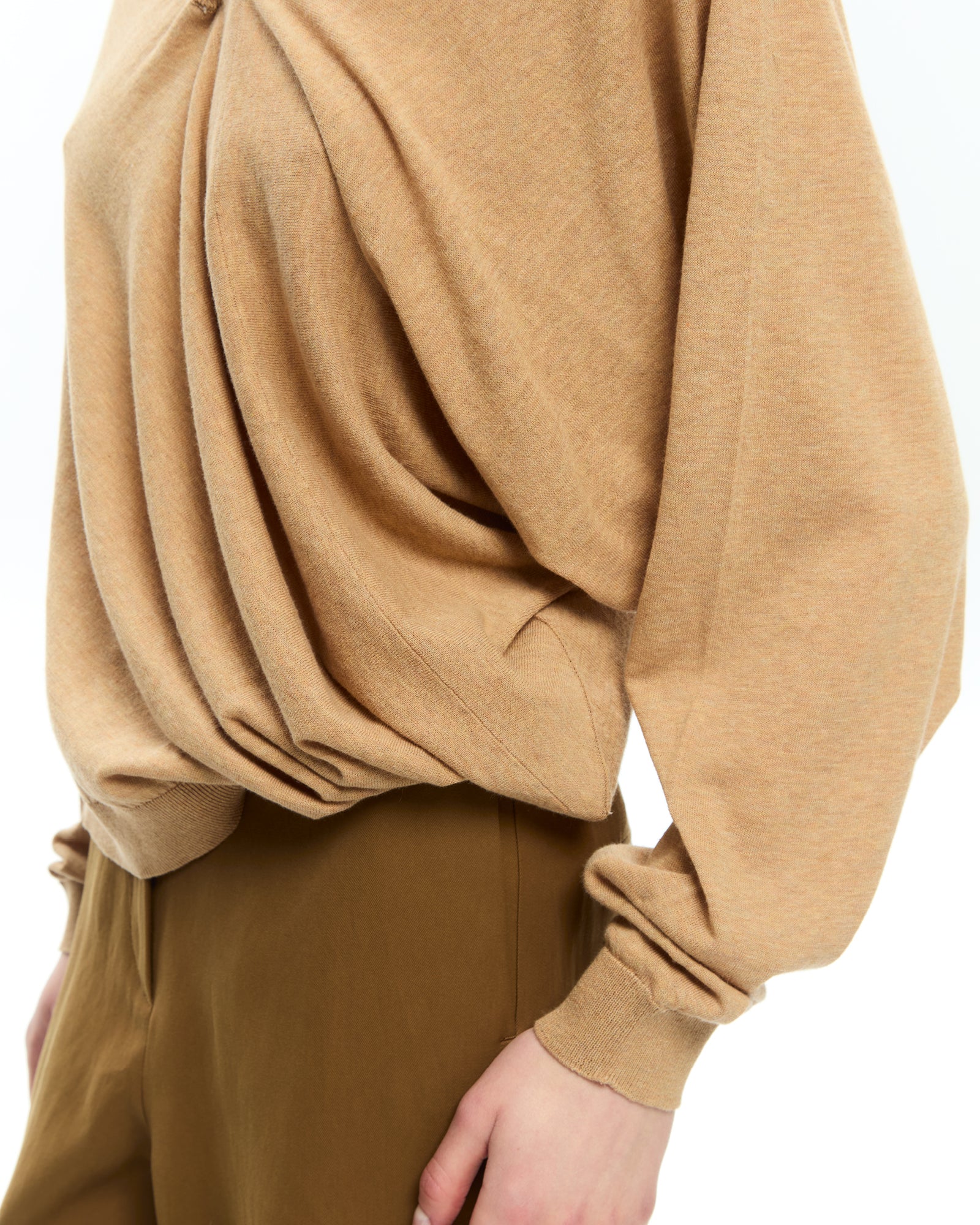 _MALLONI Maglia con scollo a V BEIGE
