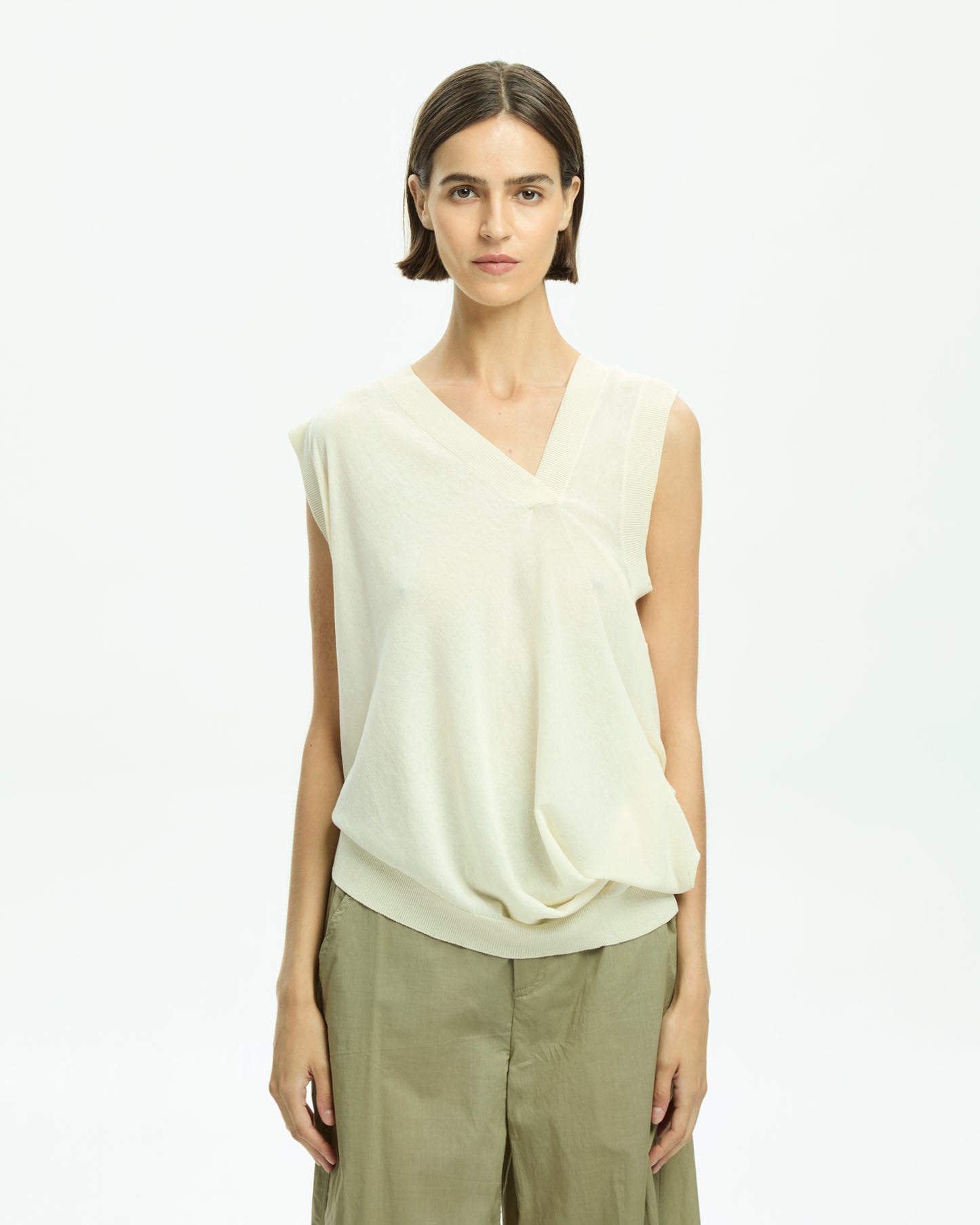 _MALLONI Top senza maniche BEIGE