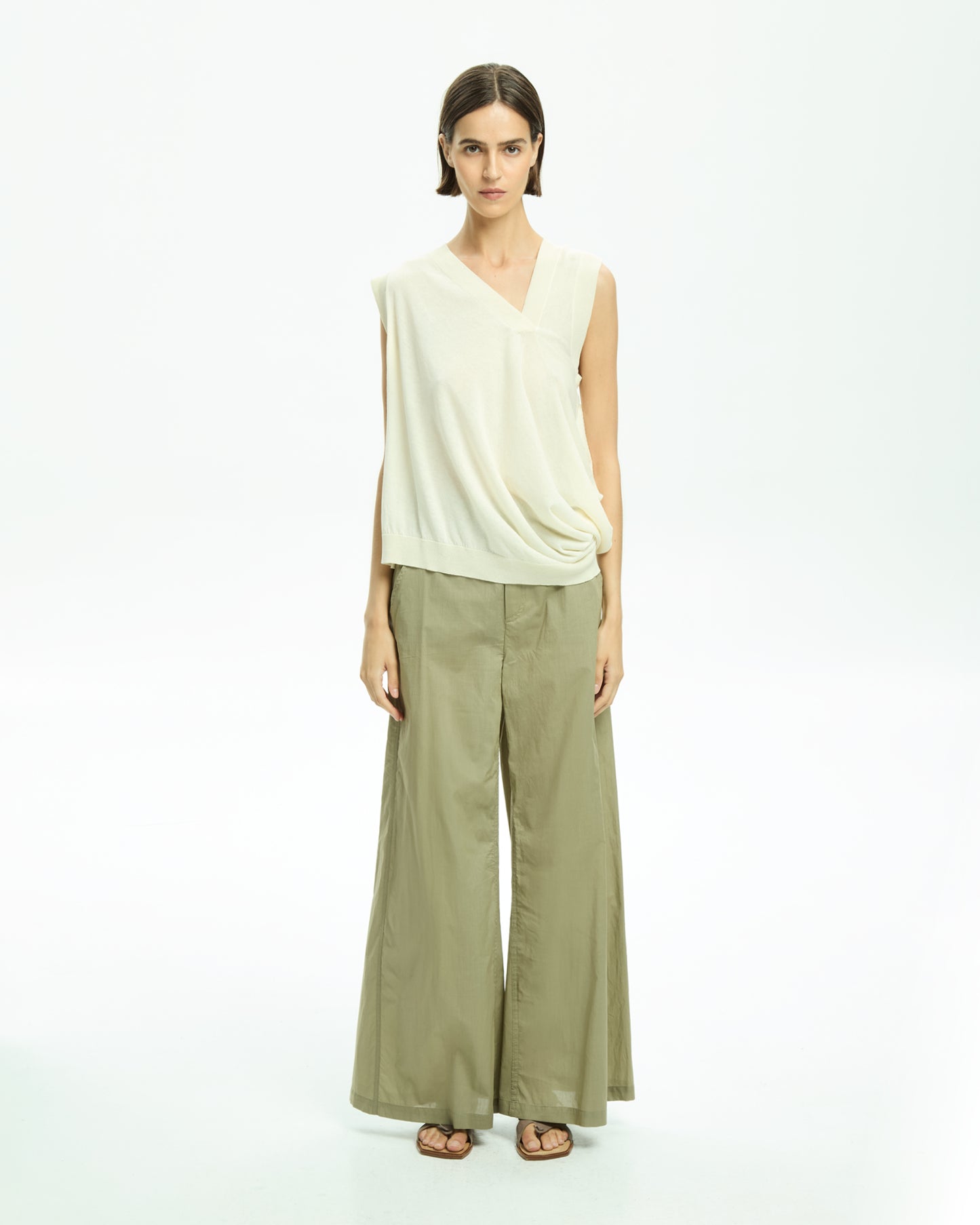 _MALLONI Top senza maniche BEIGE